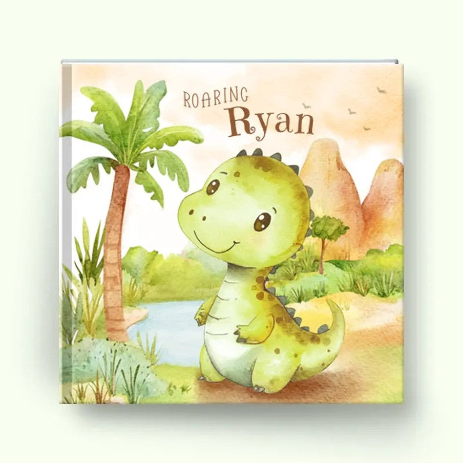Cover of Roaring Dino, a personalized dinosaur storybook