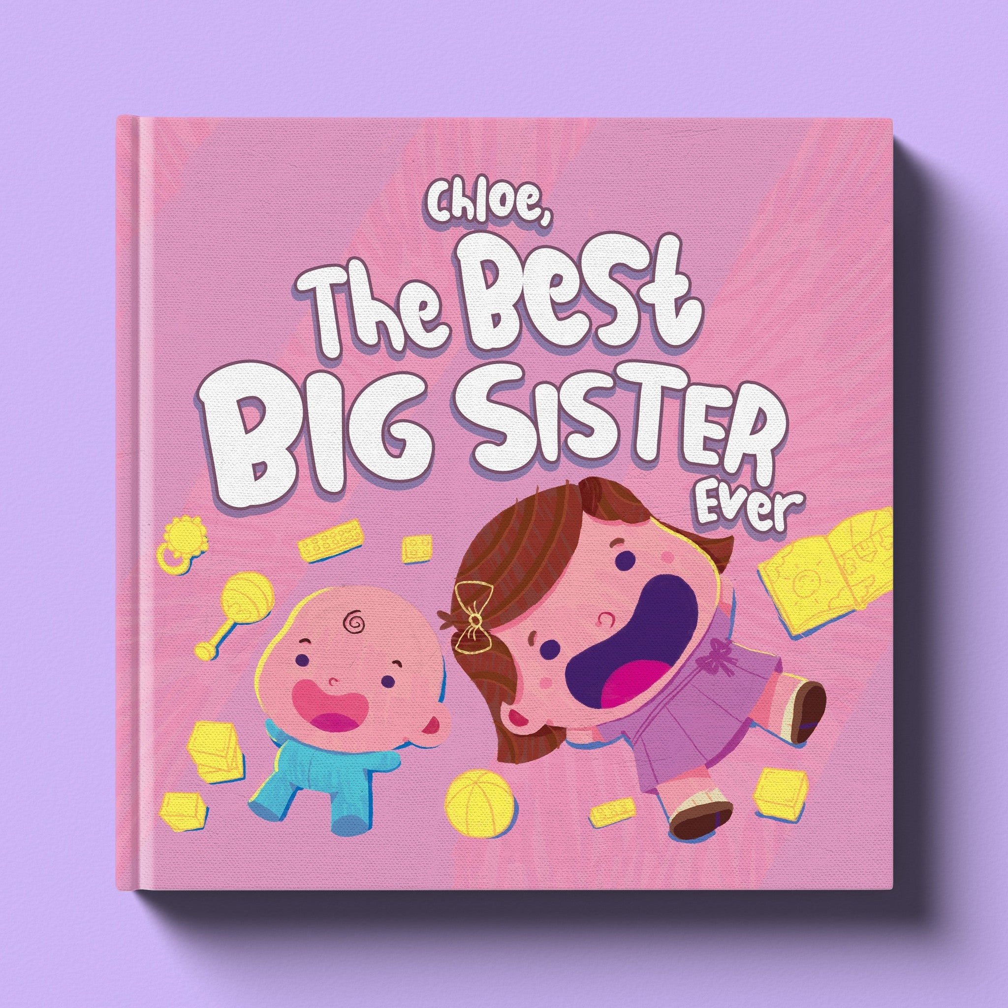 Cover of The Best Big Sister Ever, a personalized keepsake storybook