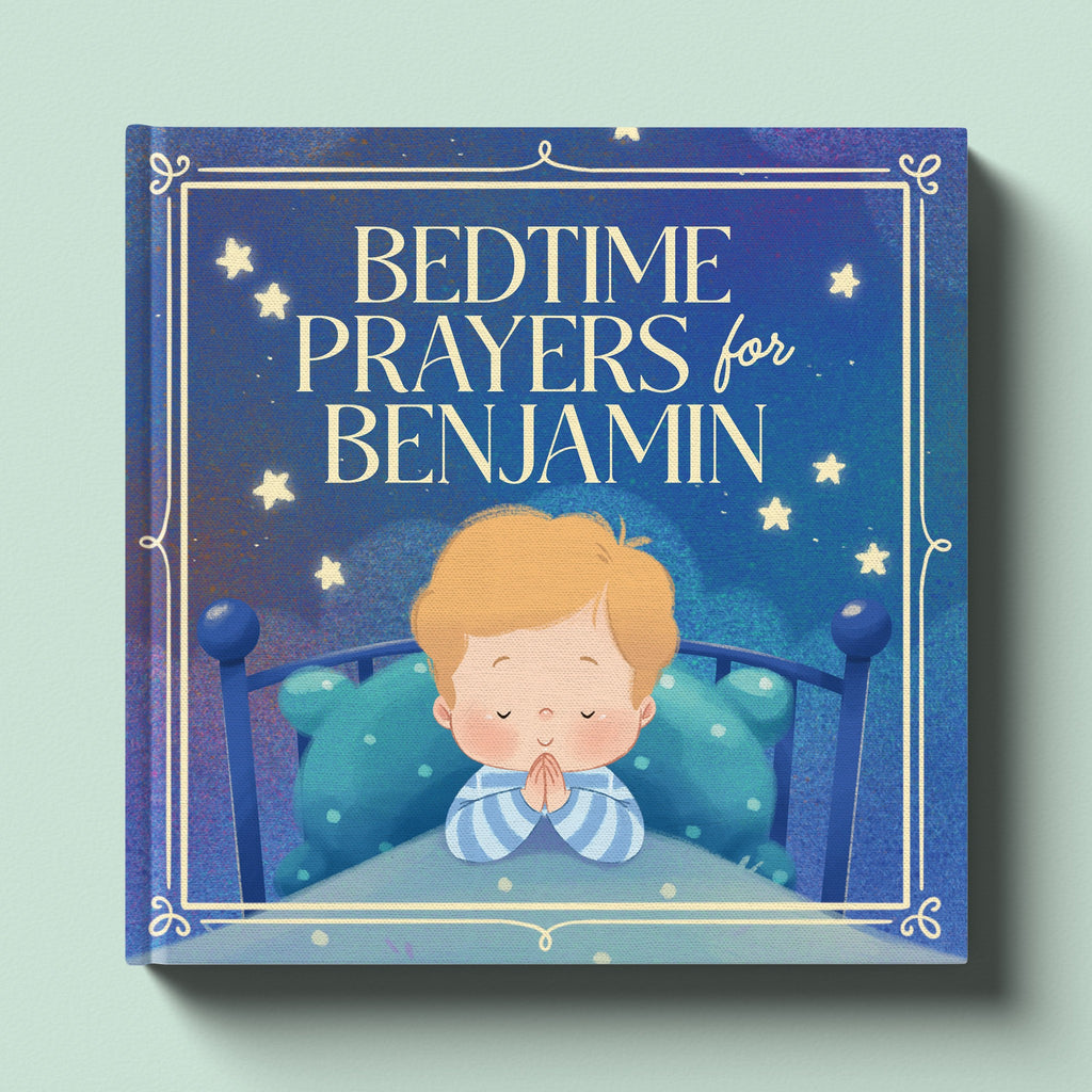 Cover of Bedtime Prayers for You, a personalized faith storybook