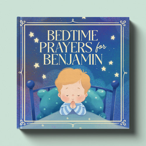 Cover of Bedtime Prayers for You, a personalized faith storybook