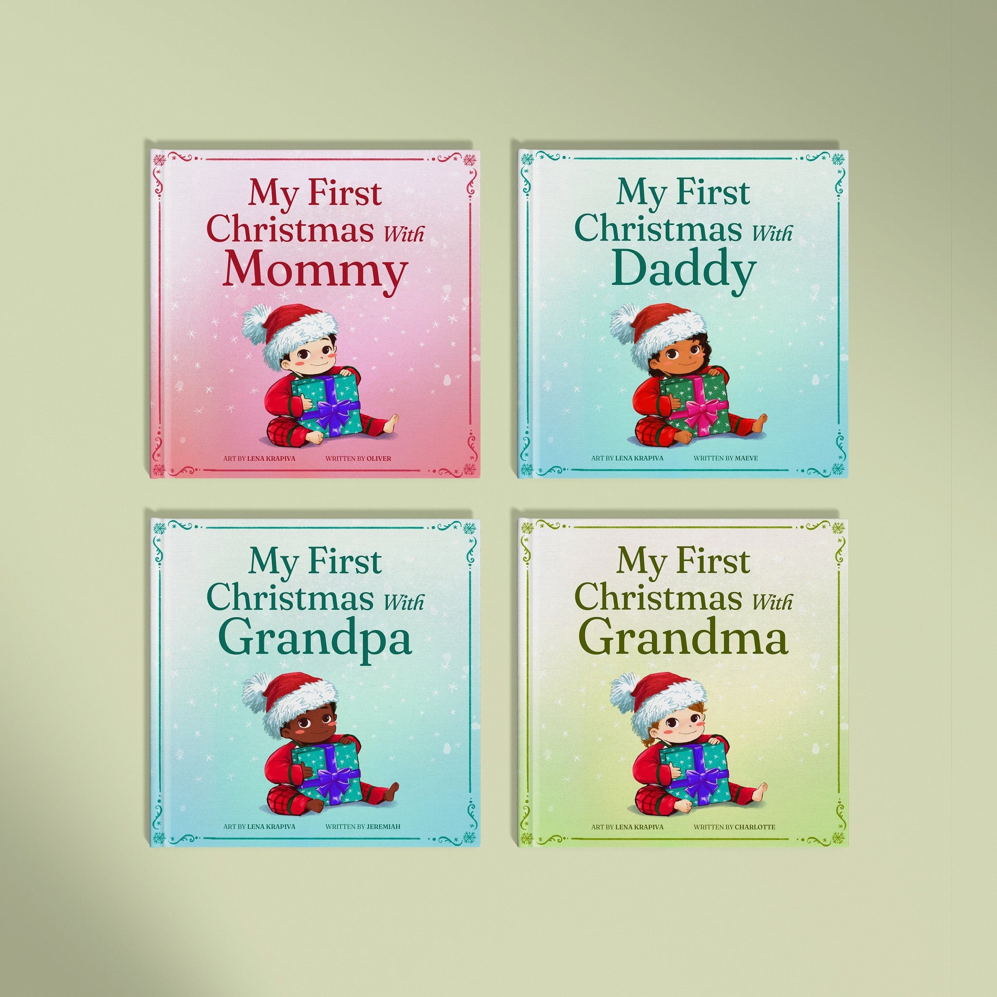Inside page from My First Christmas with Mommy, a personalized holiday storybook