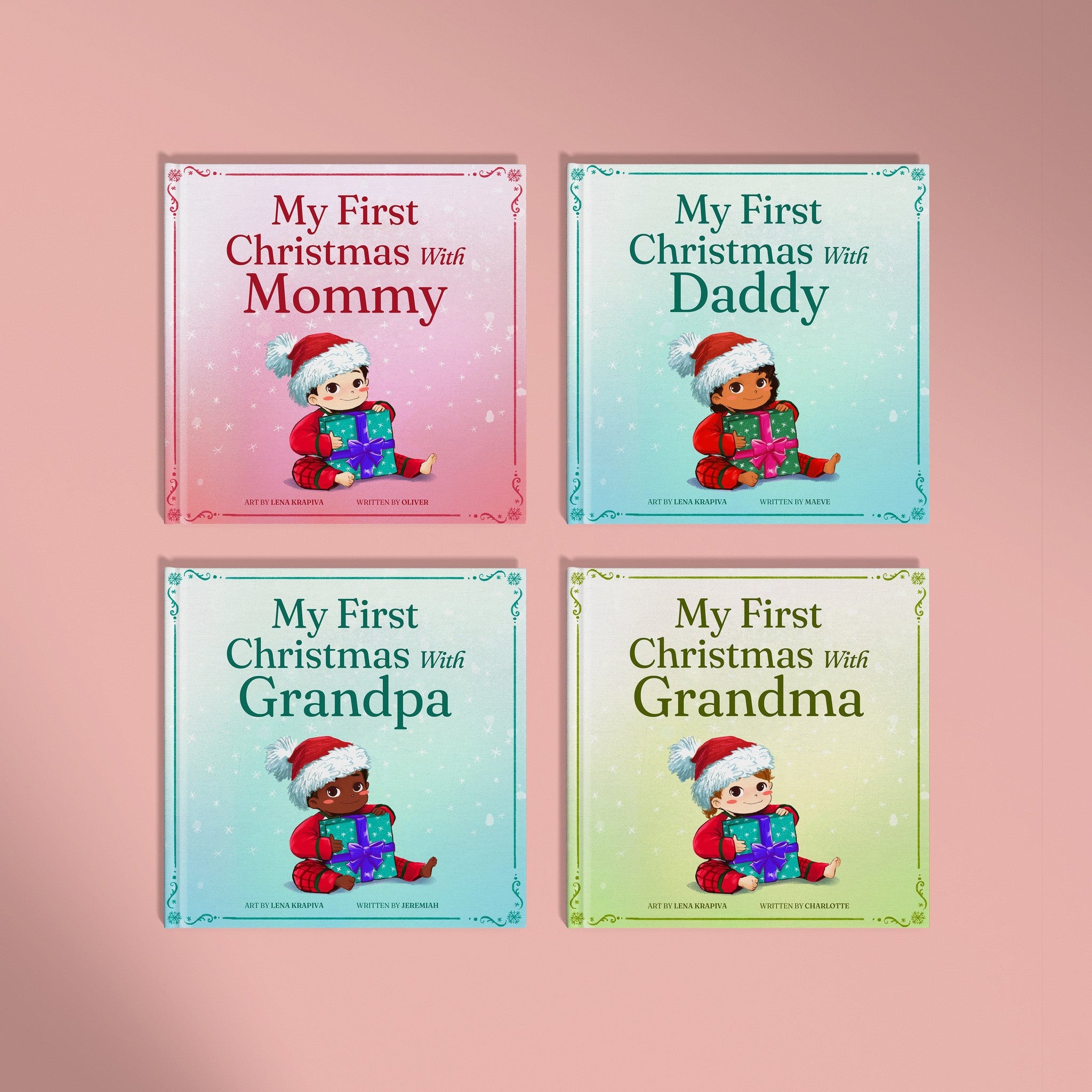 Inside page from My First Christmas with Grandma, a personalized holiday storybook