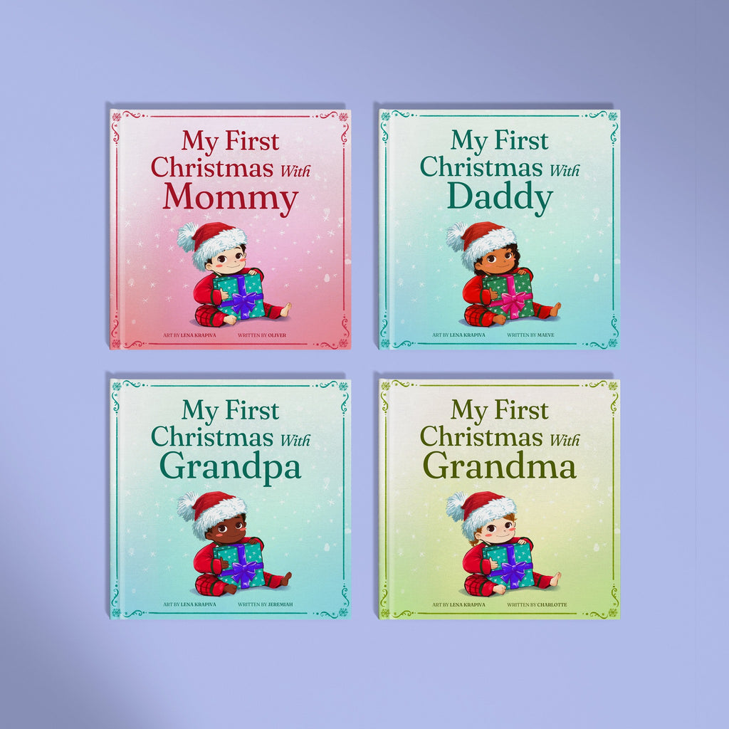Inside page from My First Christmas with Grandpa, a personalized holiday storybook