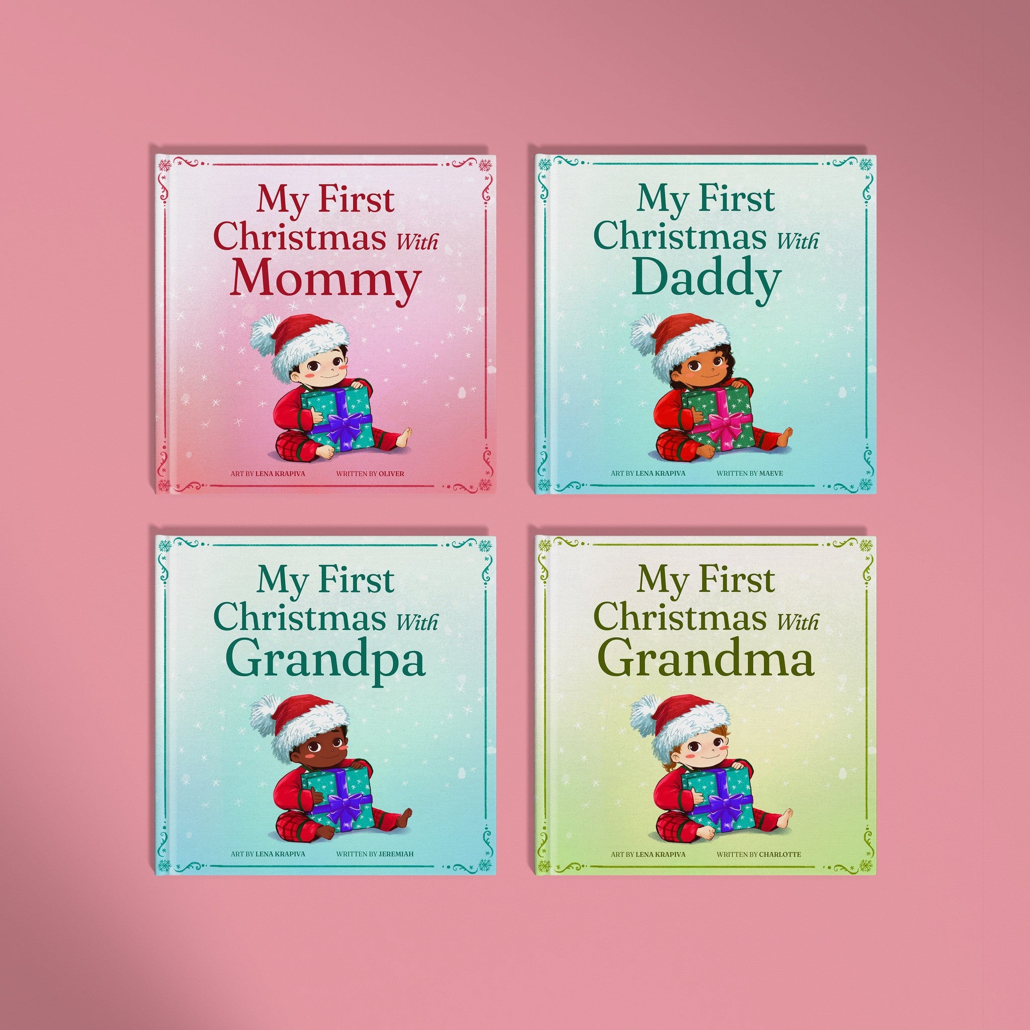 Inside page from My First Christmas with Daddy, a personalized holiday storybook