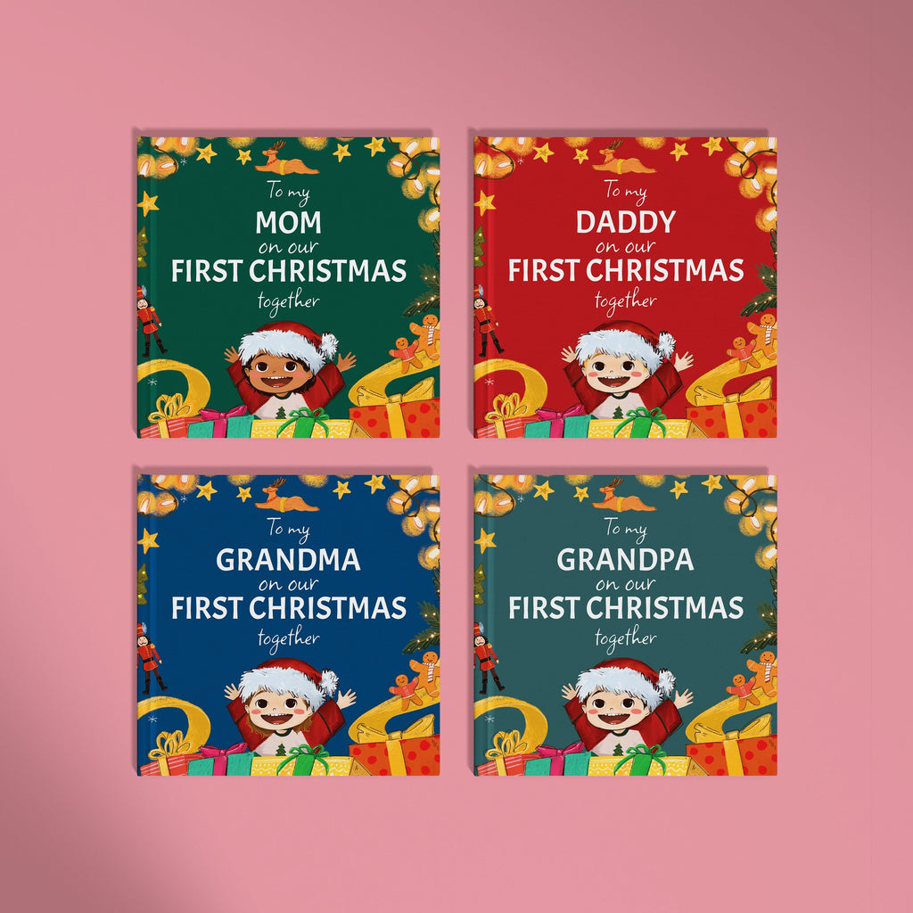 Inside page from On Our First Christmas Mommy, a personalized holiday storybook