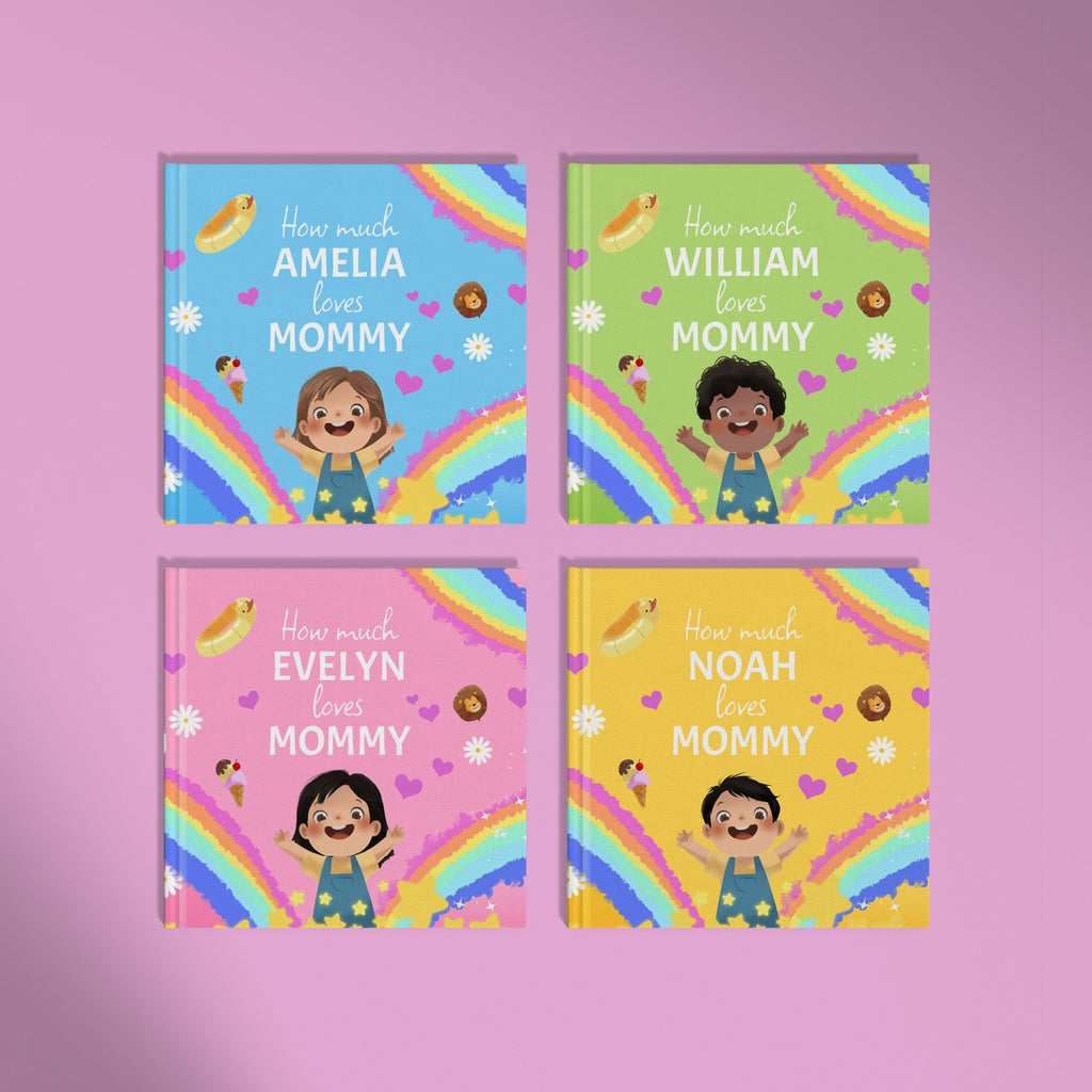 Inside page from How Much I Love Mommy, a personalized keepsake storybook