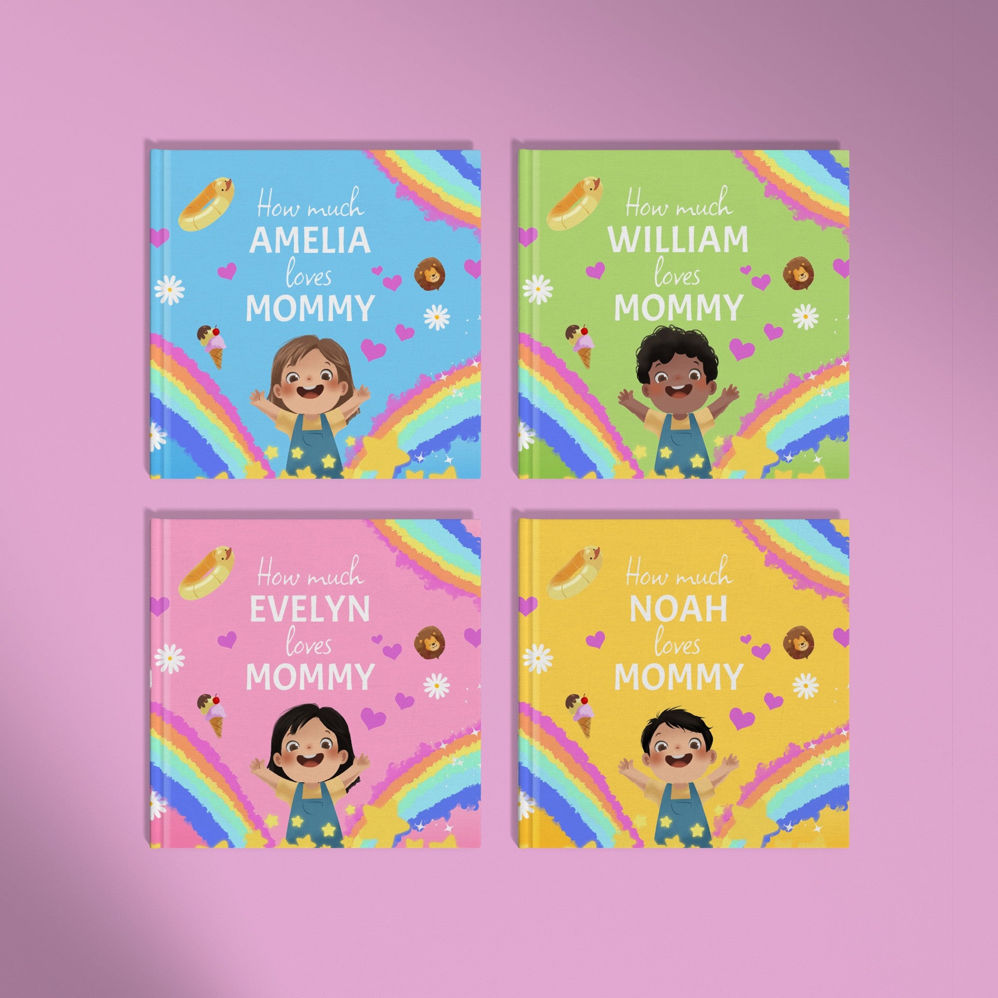 Inside page from How Much I Love Mommy, a personalized keepsake storybook