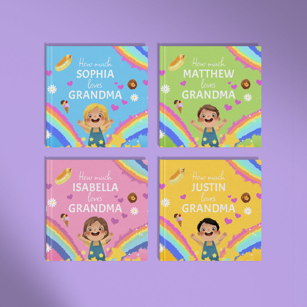 Inside page from How Much I Love Grandma, a personalized keepsake storybook