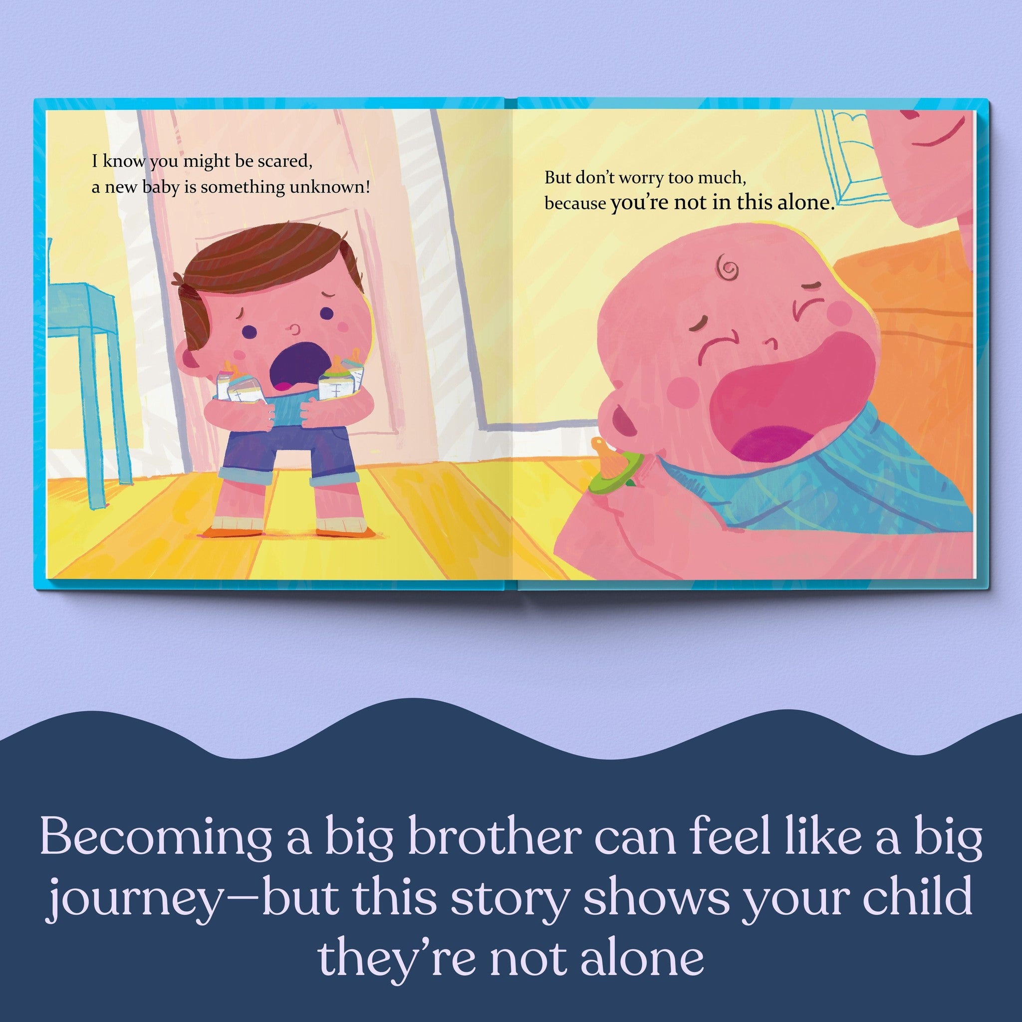 Inside page from The Best Big Brother Ever, a personalized keepsake storybook