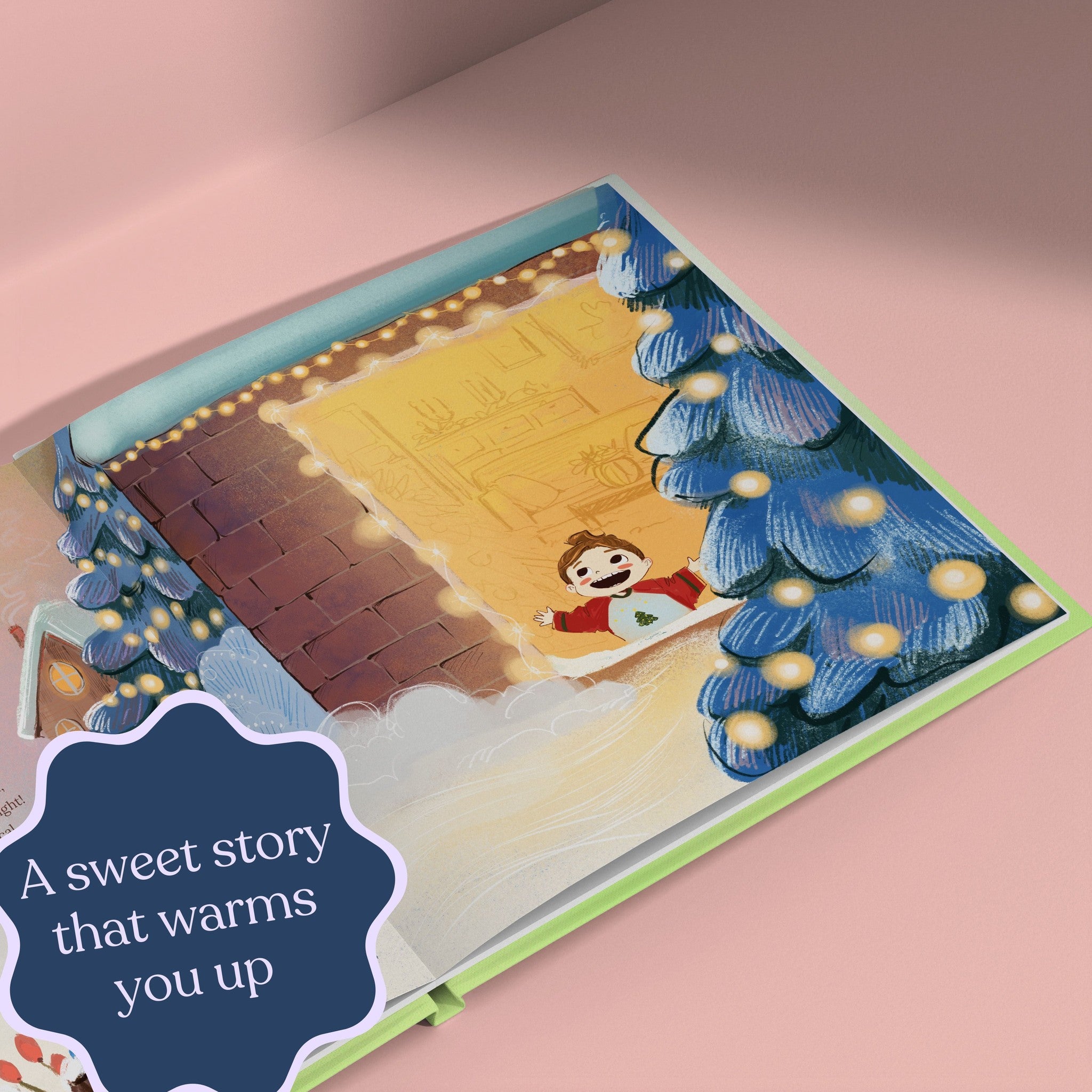 Inside page from My First Christmas with Grandma, a personalized holiday storybook