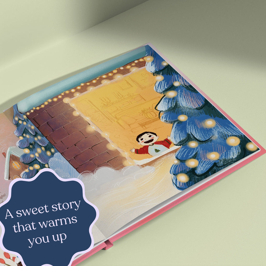 Inside page from My First Christmas with Mommy, a personalized holiday storybook