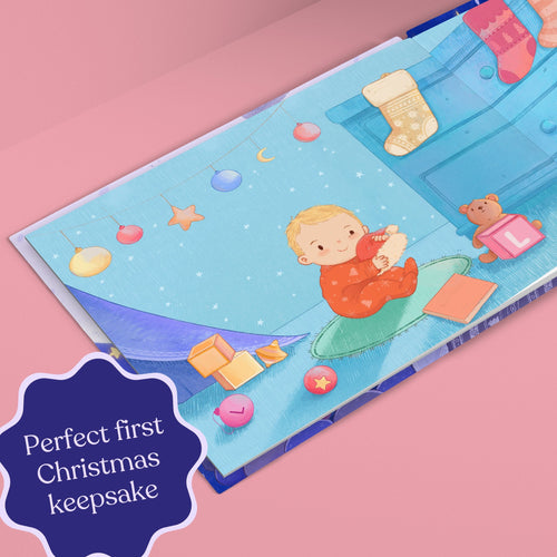 Illustrated animal spread from the Christmas Eve story