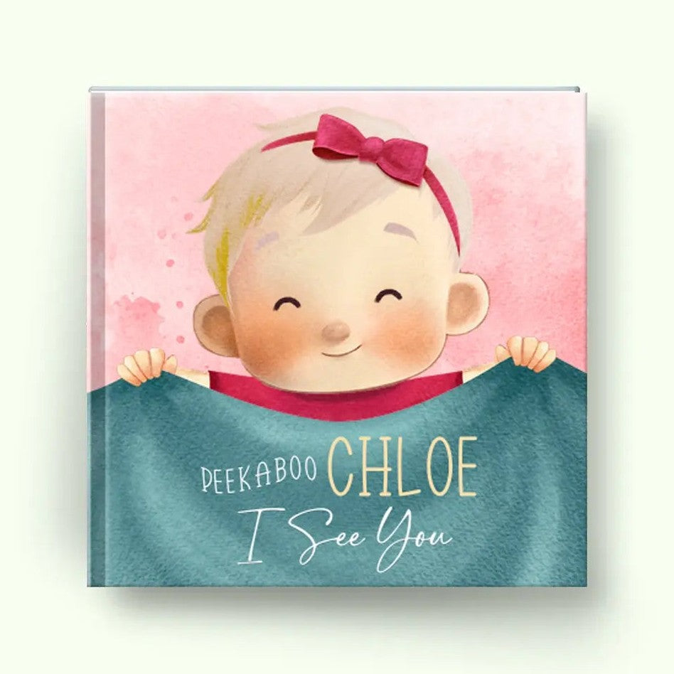 Cover of Peekaboo Story Book for Baby, a personalized milestone keepsake book
