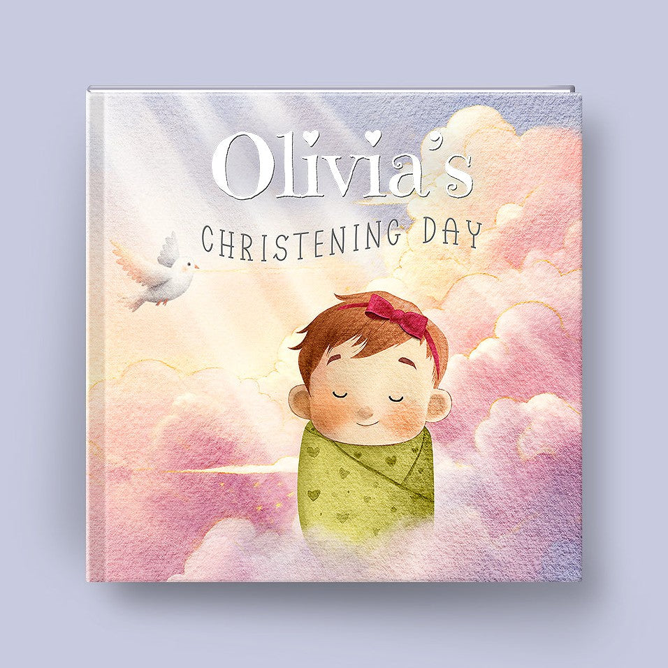Cover of Baptism, Naming Day & Christening Book – Custom Baby Gift, a personalized faith storybook
