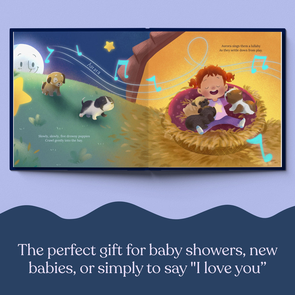 Inside page from Sweet Dreams for You, a personalized bedtime storybook