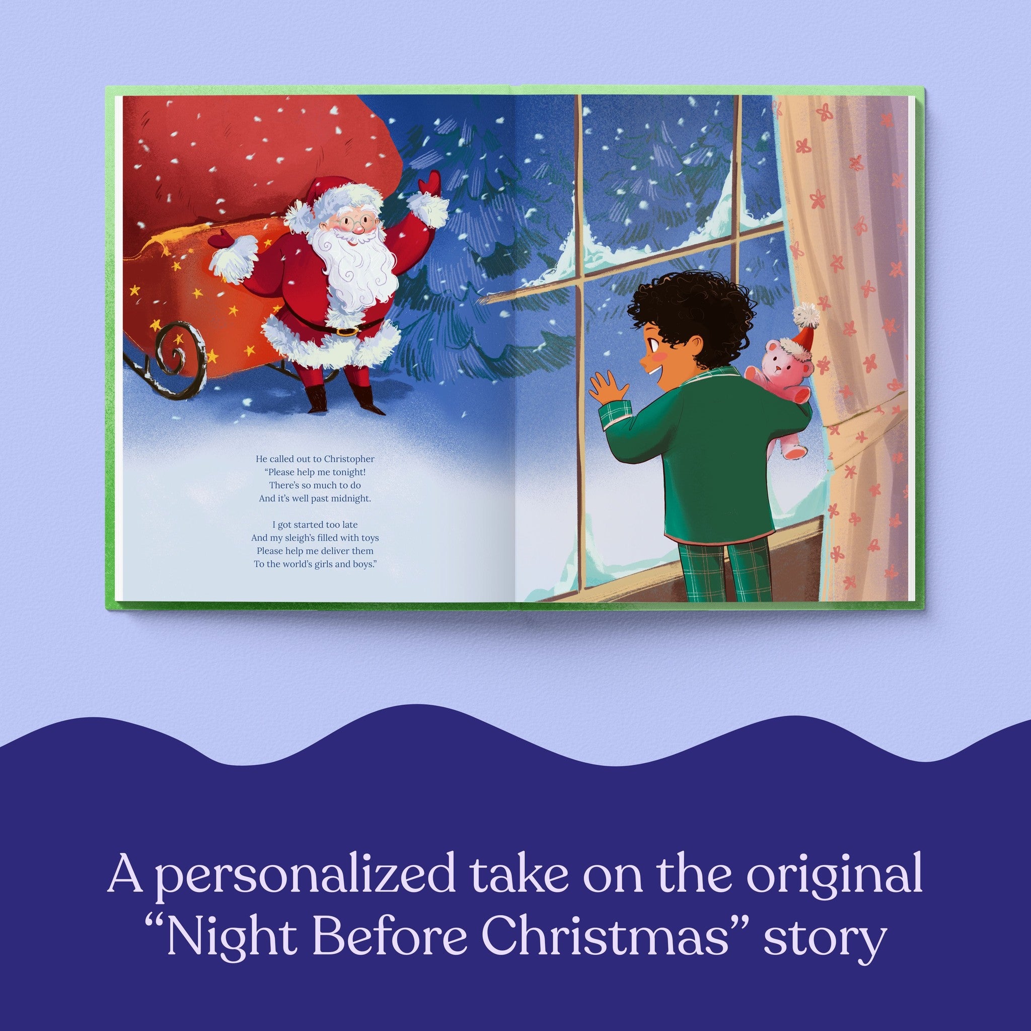 Countdown spread from the Christmas Eve story
