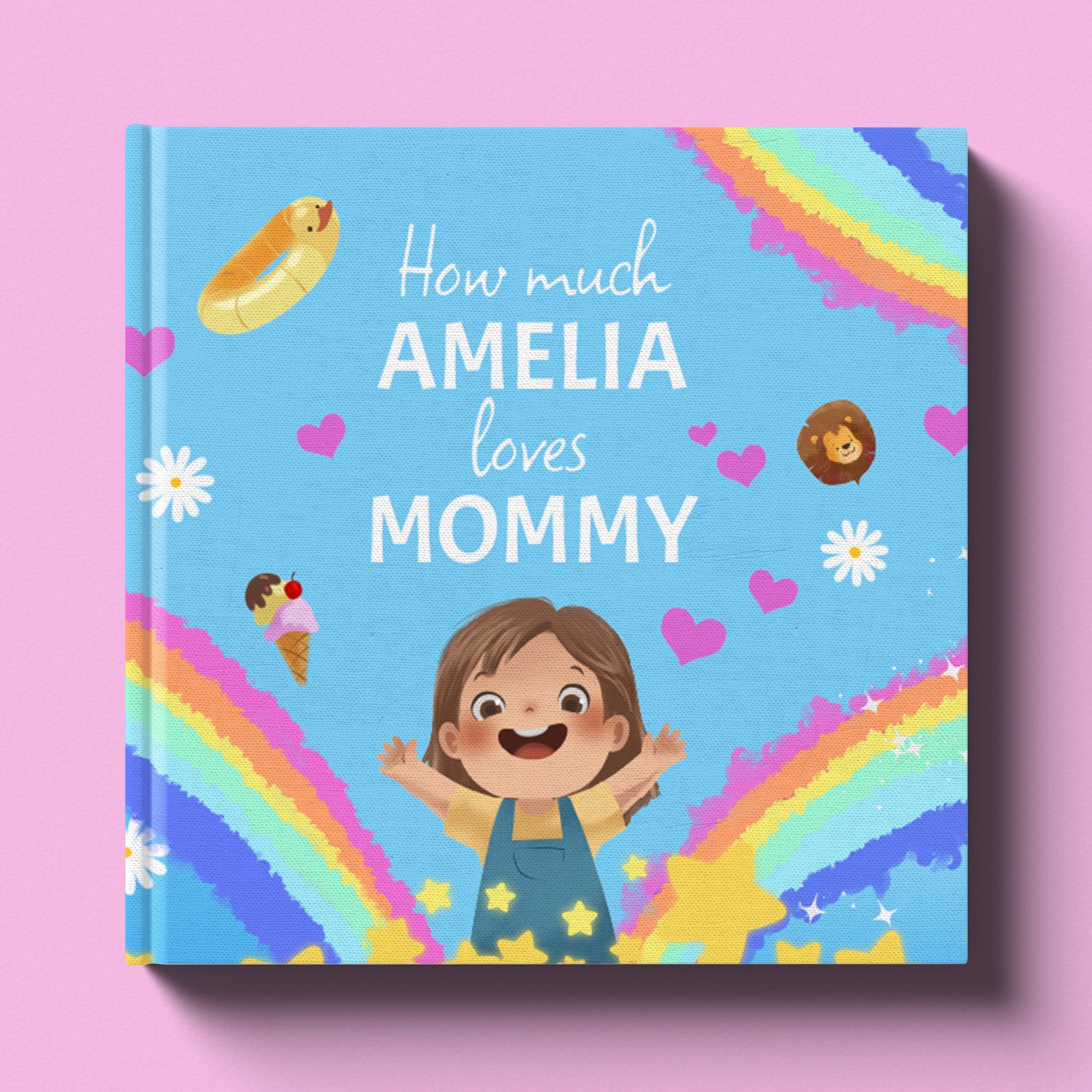 Cover of How Much I Love Mommy, a personalized keepsake storybook