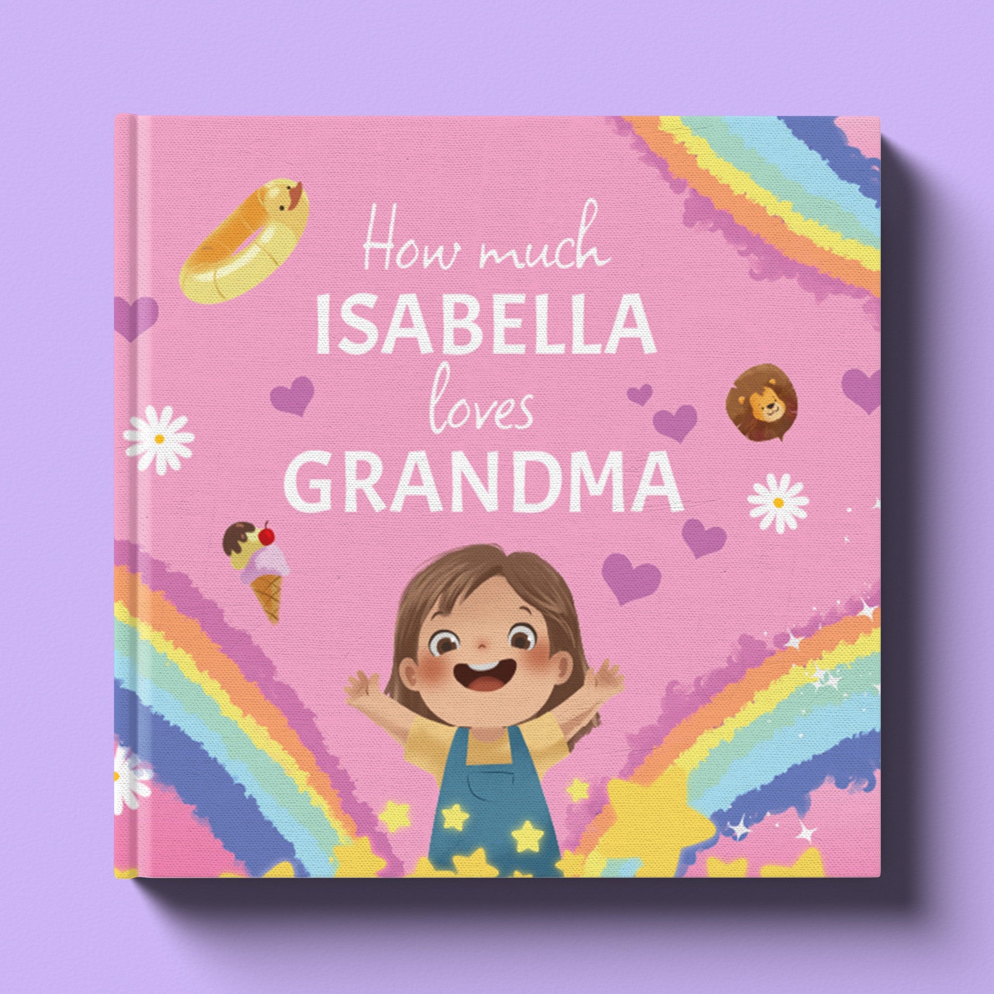 Cover of How Much I Love Grandma, a personalized keepsake storybook