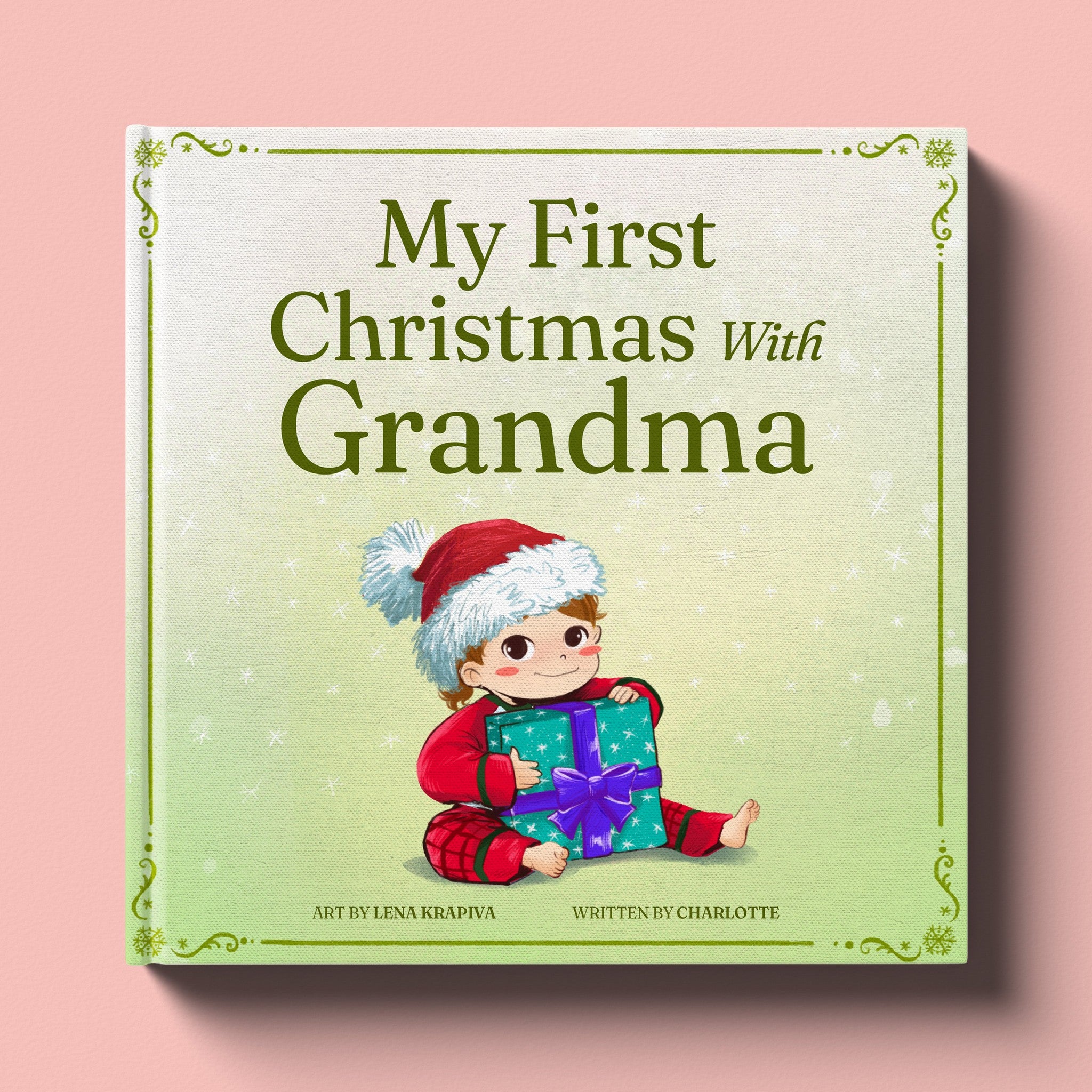 Cover of My First Christmas with Grandma, a personalized holiday storybook