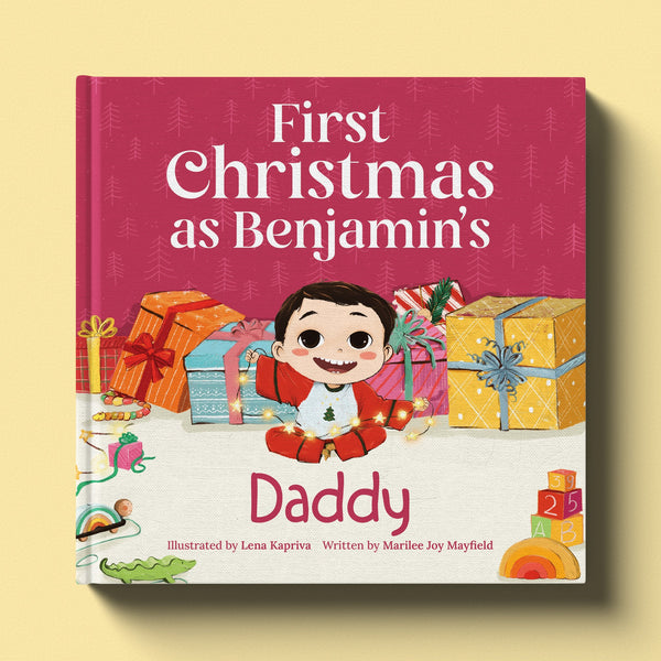 Personalized Dad's First Christmas Book