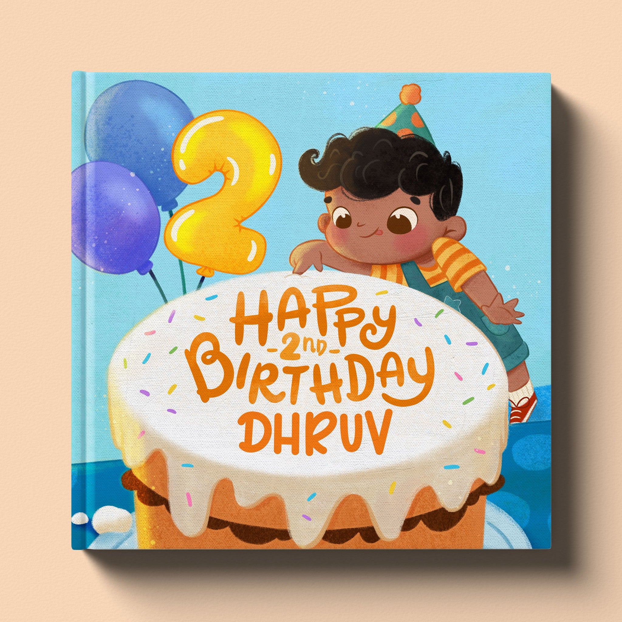 Cover of Happy Second Birthday!, a personalized milestone keepsake book