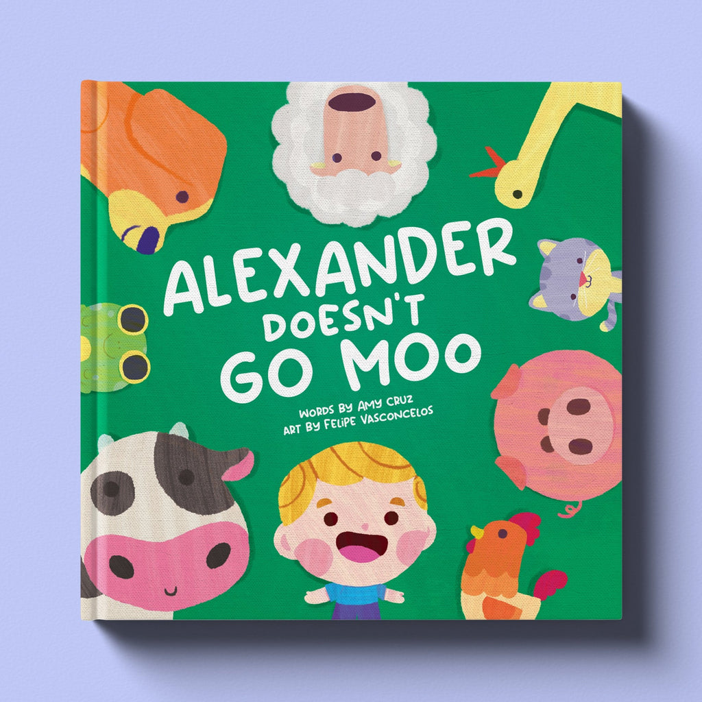 Cover of I Don't Go Moo!, a personalized illustrated adventure book