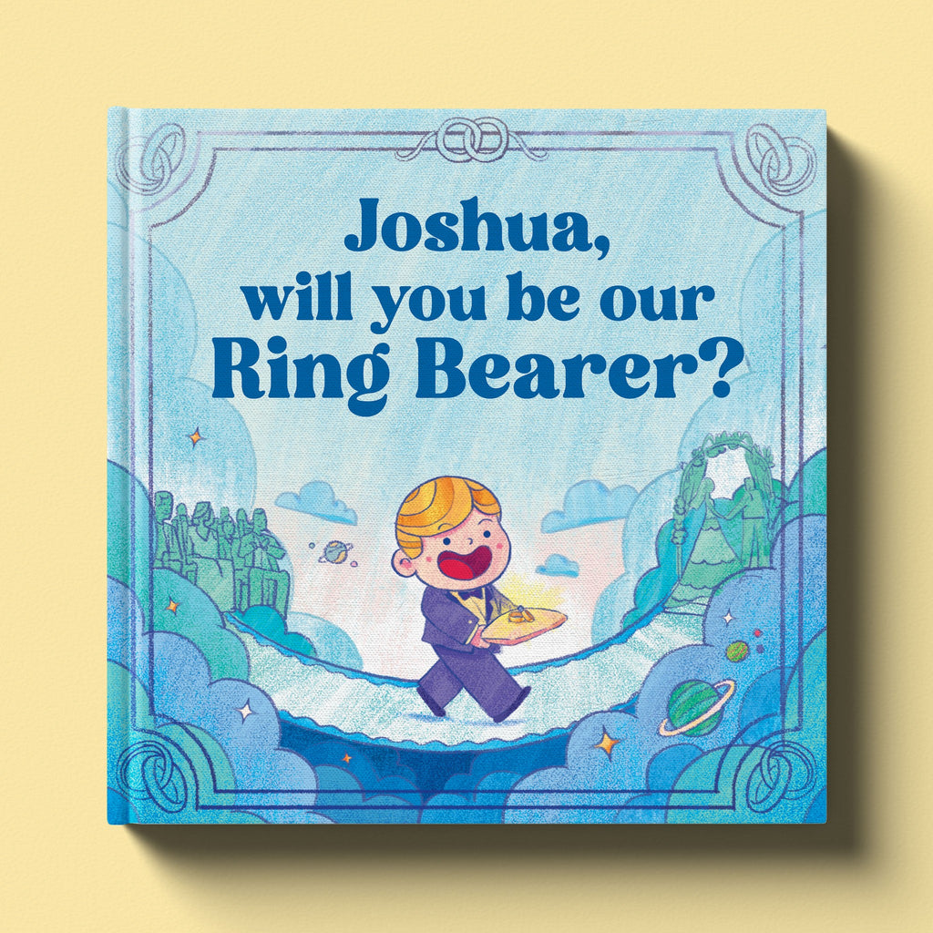 Cover of Will You Be Our Ring Bearer, a personalized milestone keepsake book
