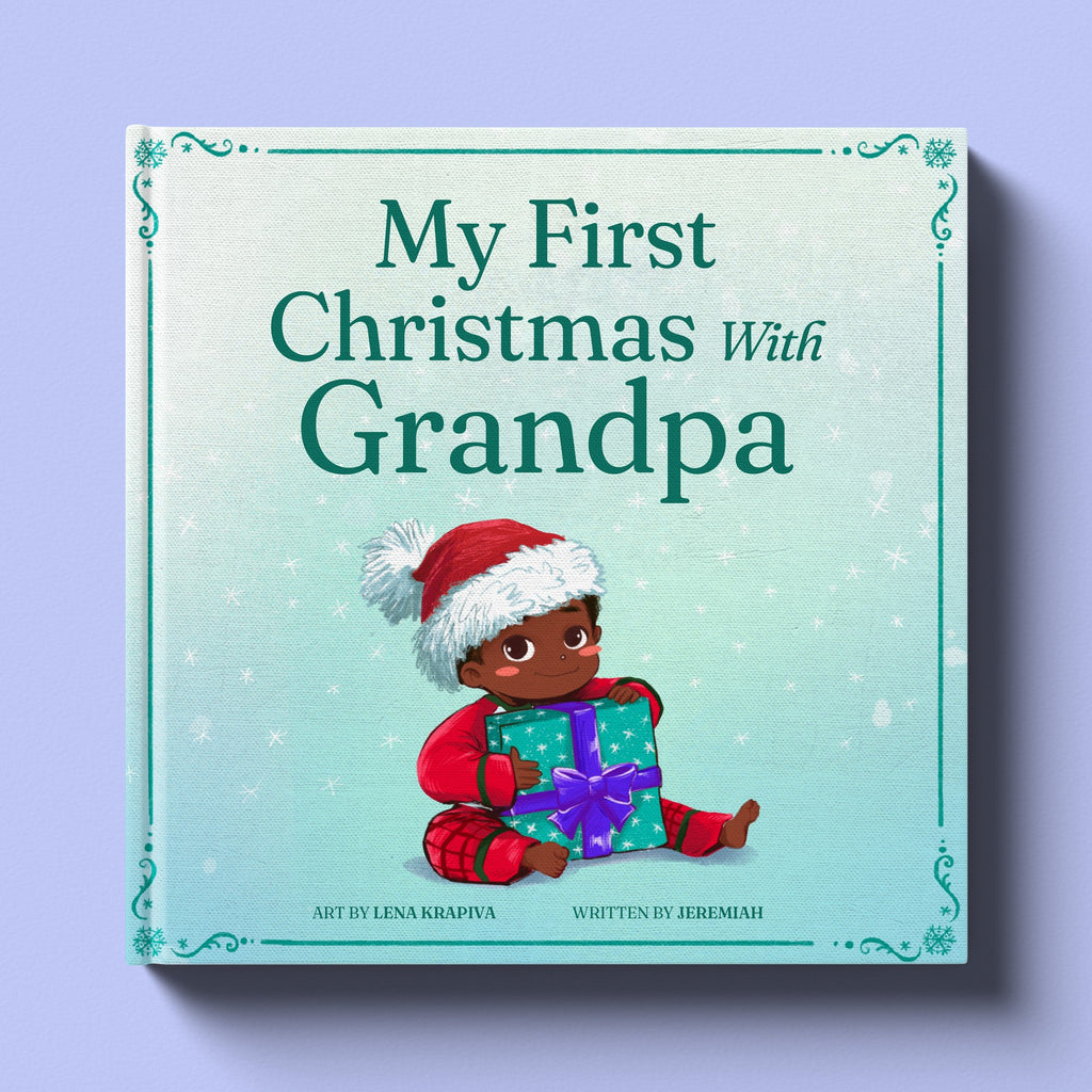 Cover of My First Christmas with Grandpa, a personalized holiday storybook