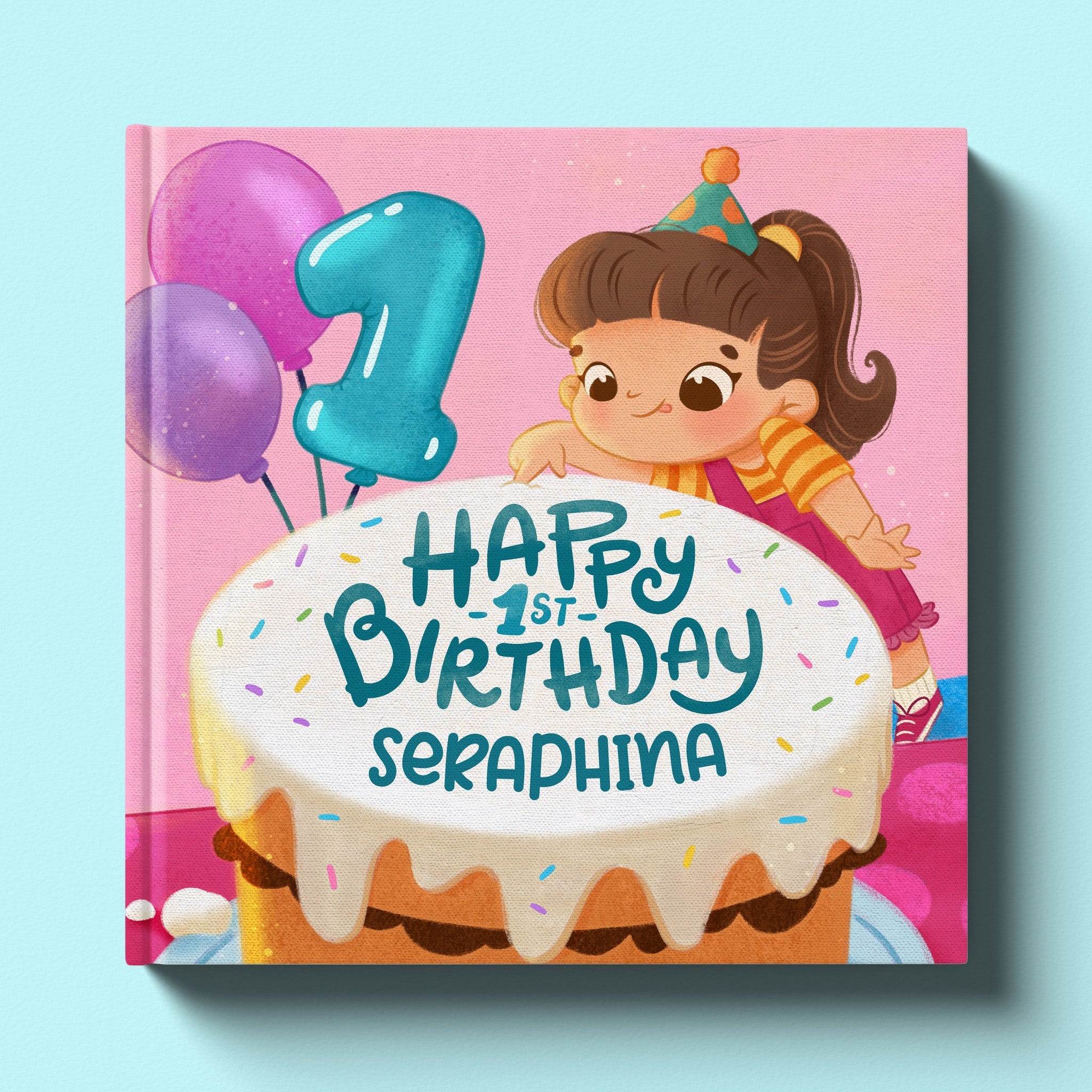 Cover of Happy First Birthday!, a personalized milestone keepsake book
