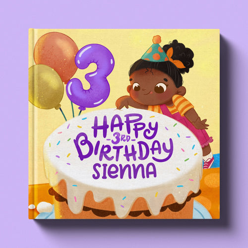 Cover of the personalized birthday book