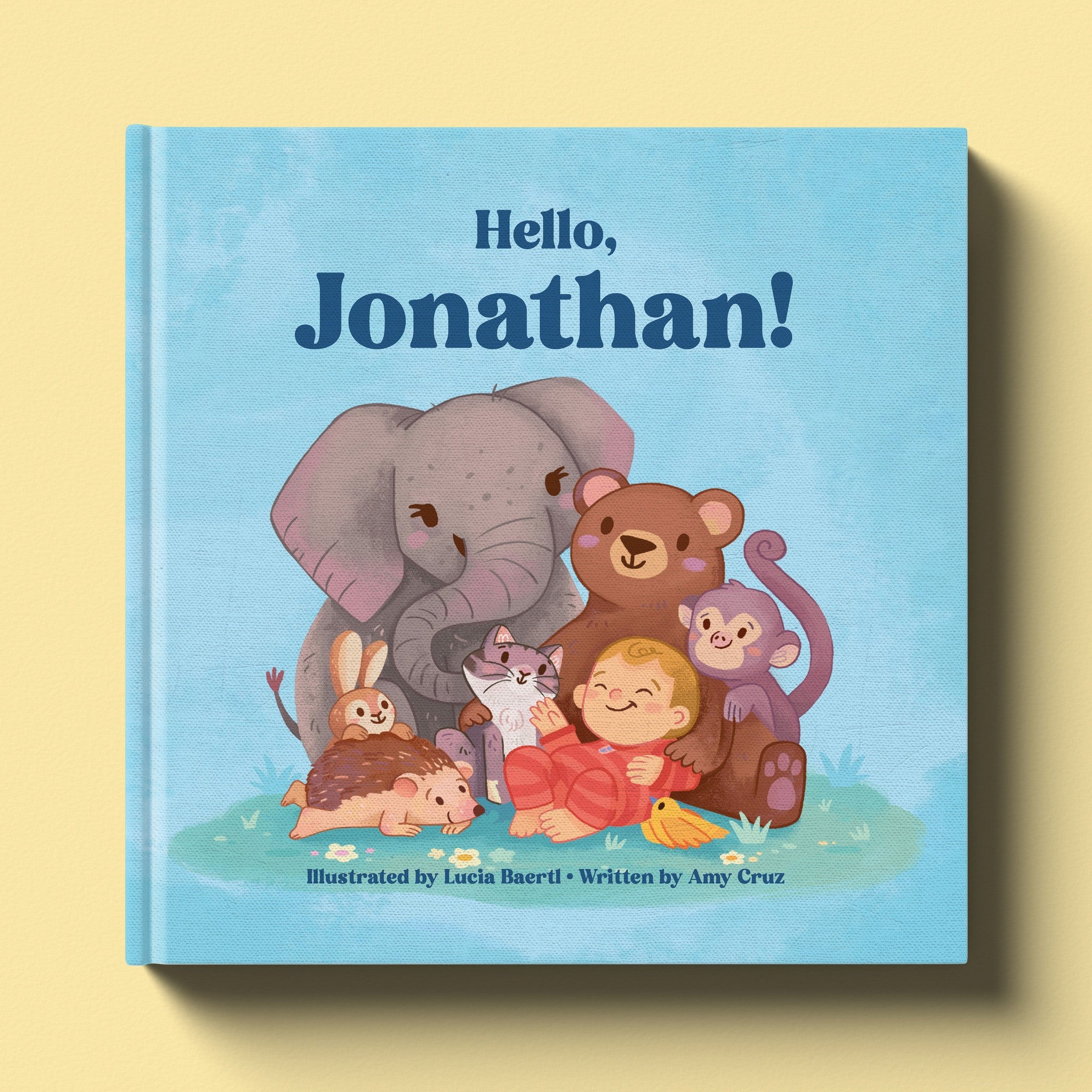 Cover of New Baby Boy, a personalized milestone keepsake book