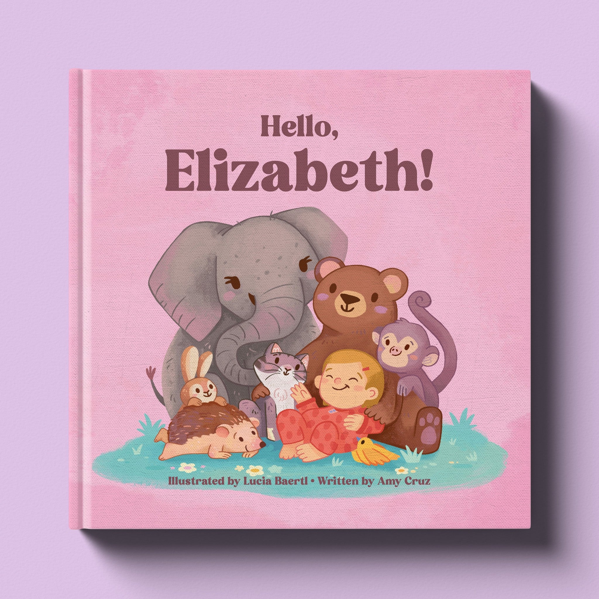 Cover of New Baby Girl, a personalized milestone keepsake book