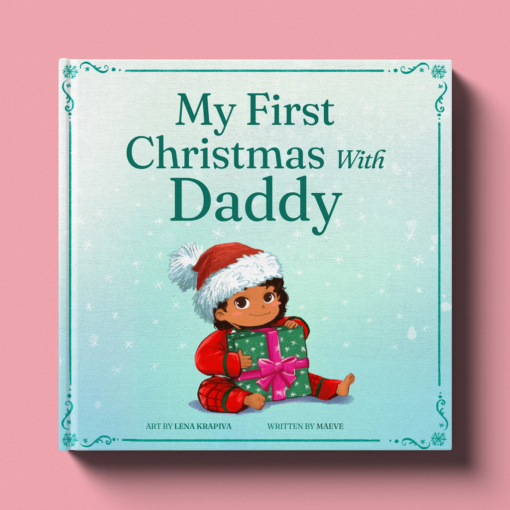 Cover of My First Christmas with Daddy, a personalized holiday storybook