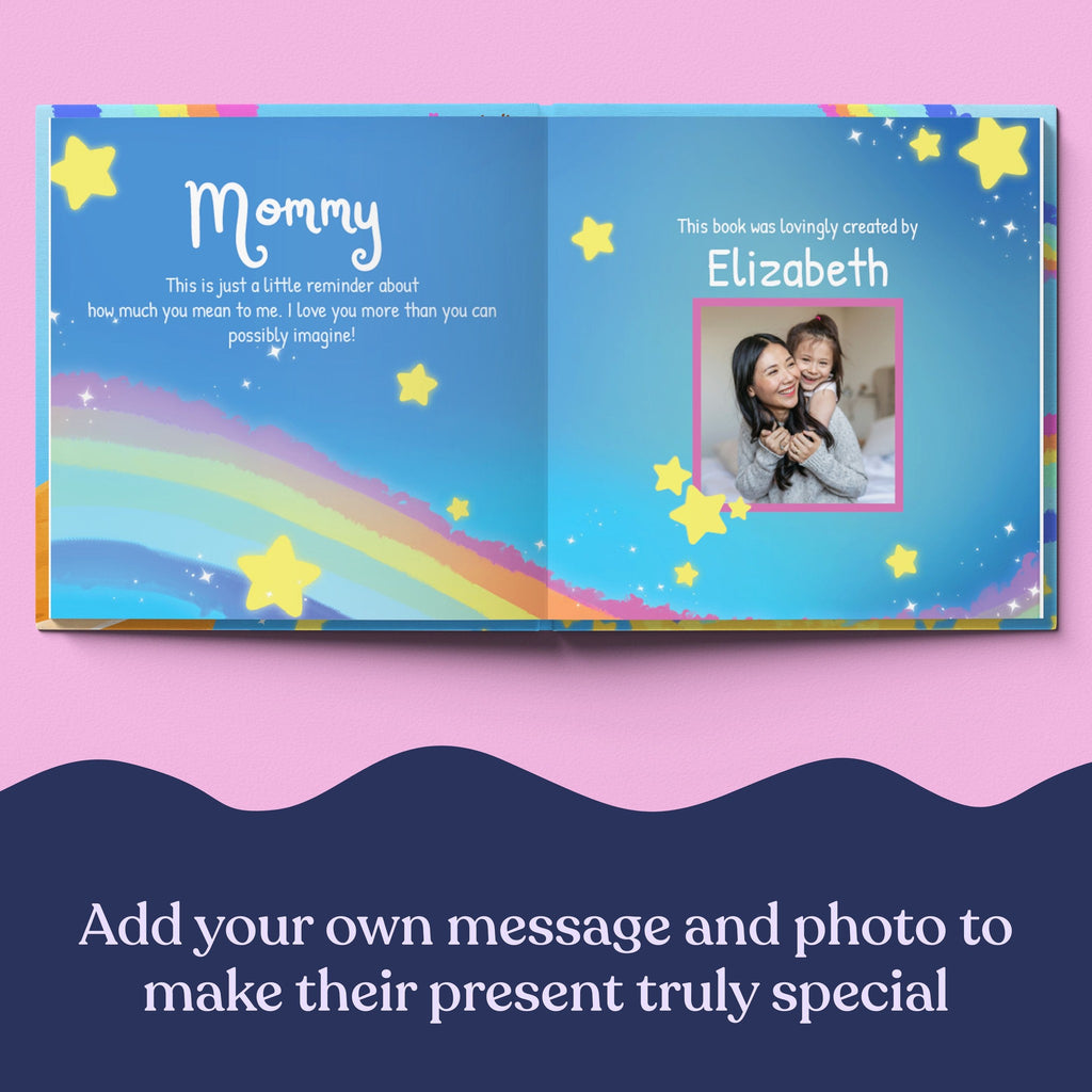 Inside page from How Much I Love Mommy, a personalized keepsake storybook