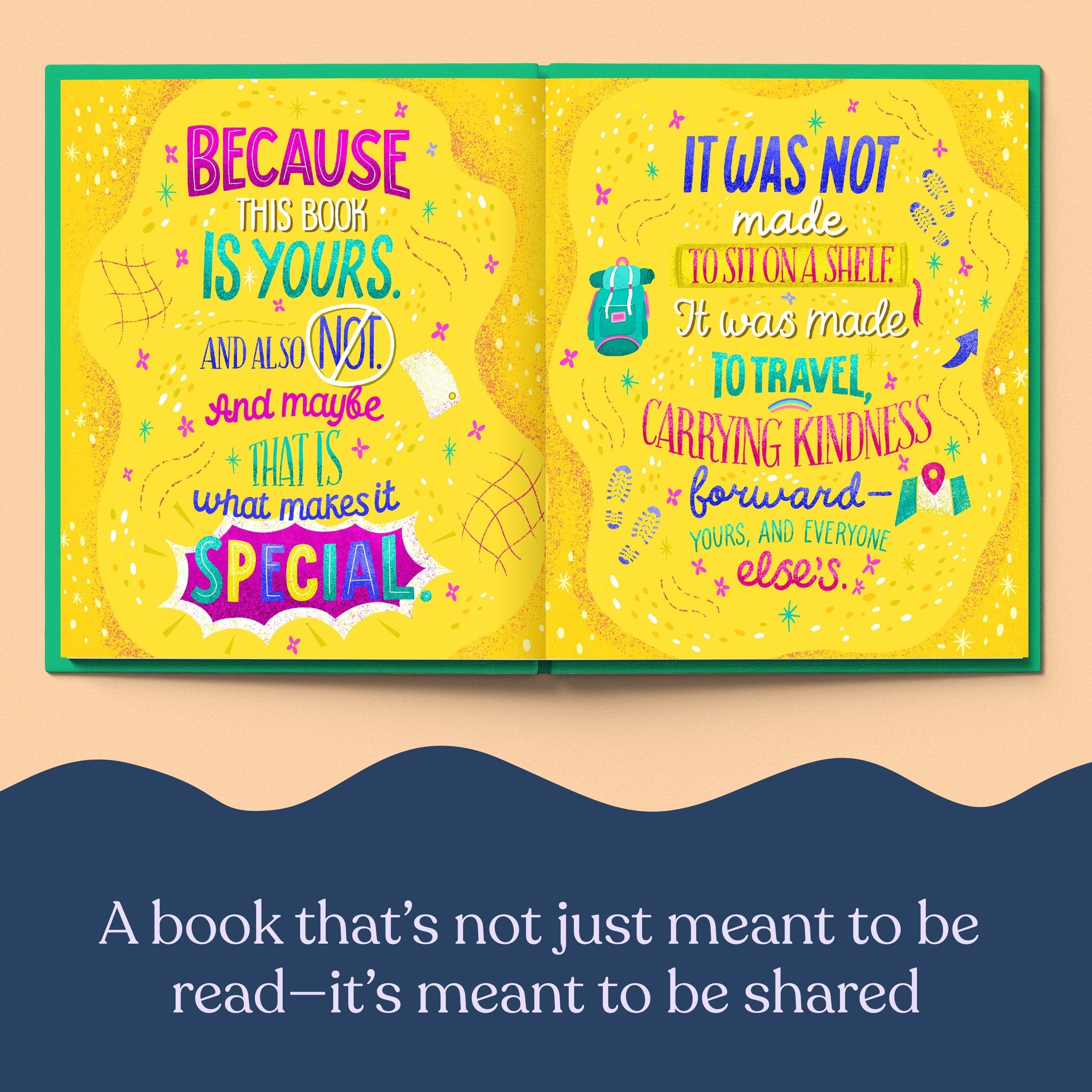 Inside page from This Book is Yours, a personalized keepsake storybook