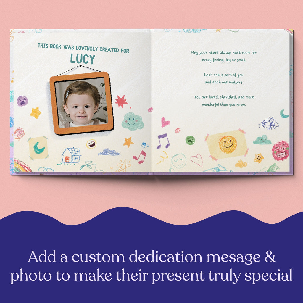 Inside page from Your Big Feelings, a personalized bedtime storybook