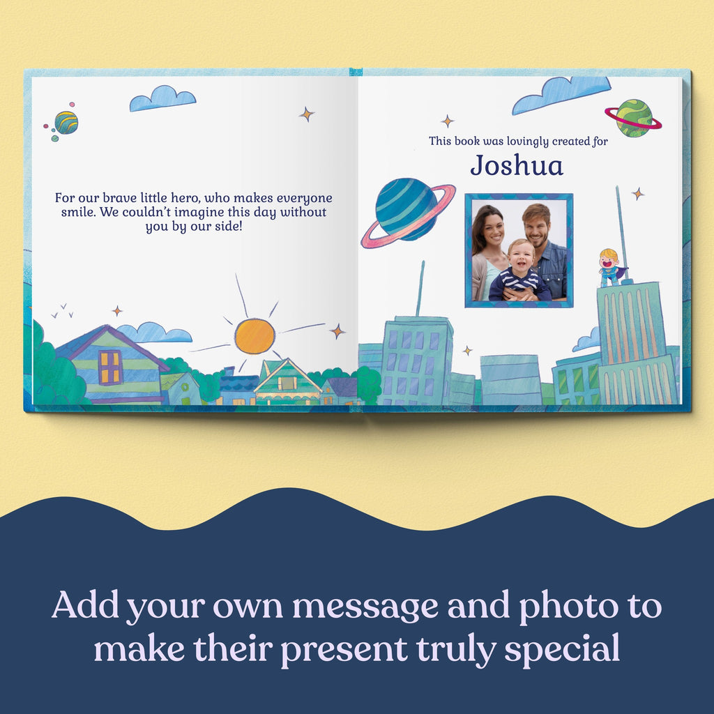 Inside page from Will You Be Our Ring Bearer, a personalized milestone keepsake book