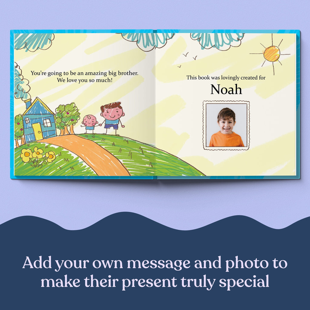 Inside page from The Best Big Brother Ever, a personalized keepsake storybook