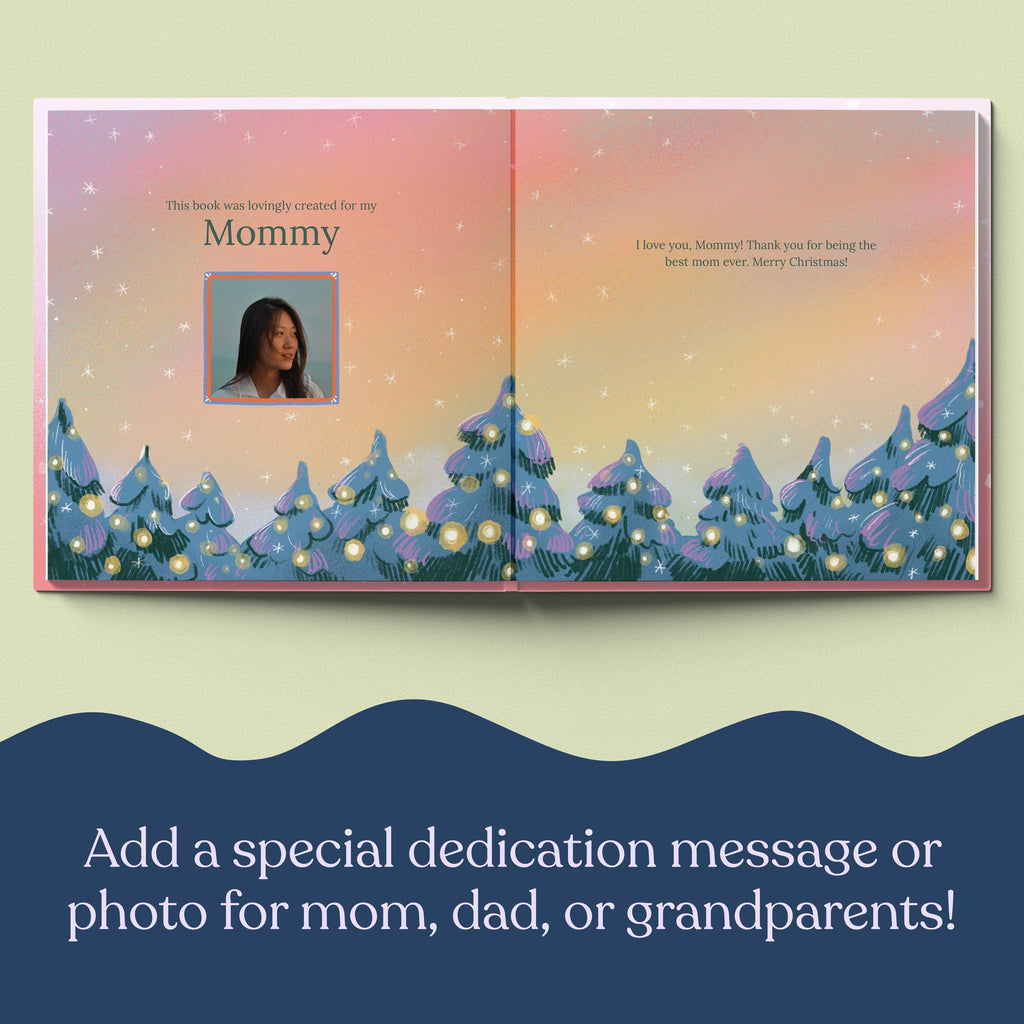 Inside page from My First Christmas with Mommy, a personalized holiday storybook
