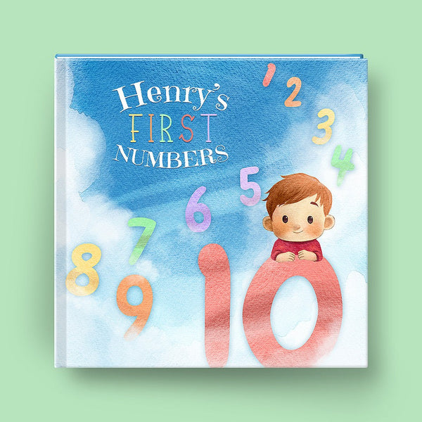 Personalized Baby Counting Book, One to Ten in Rhyme