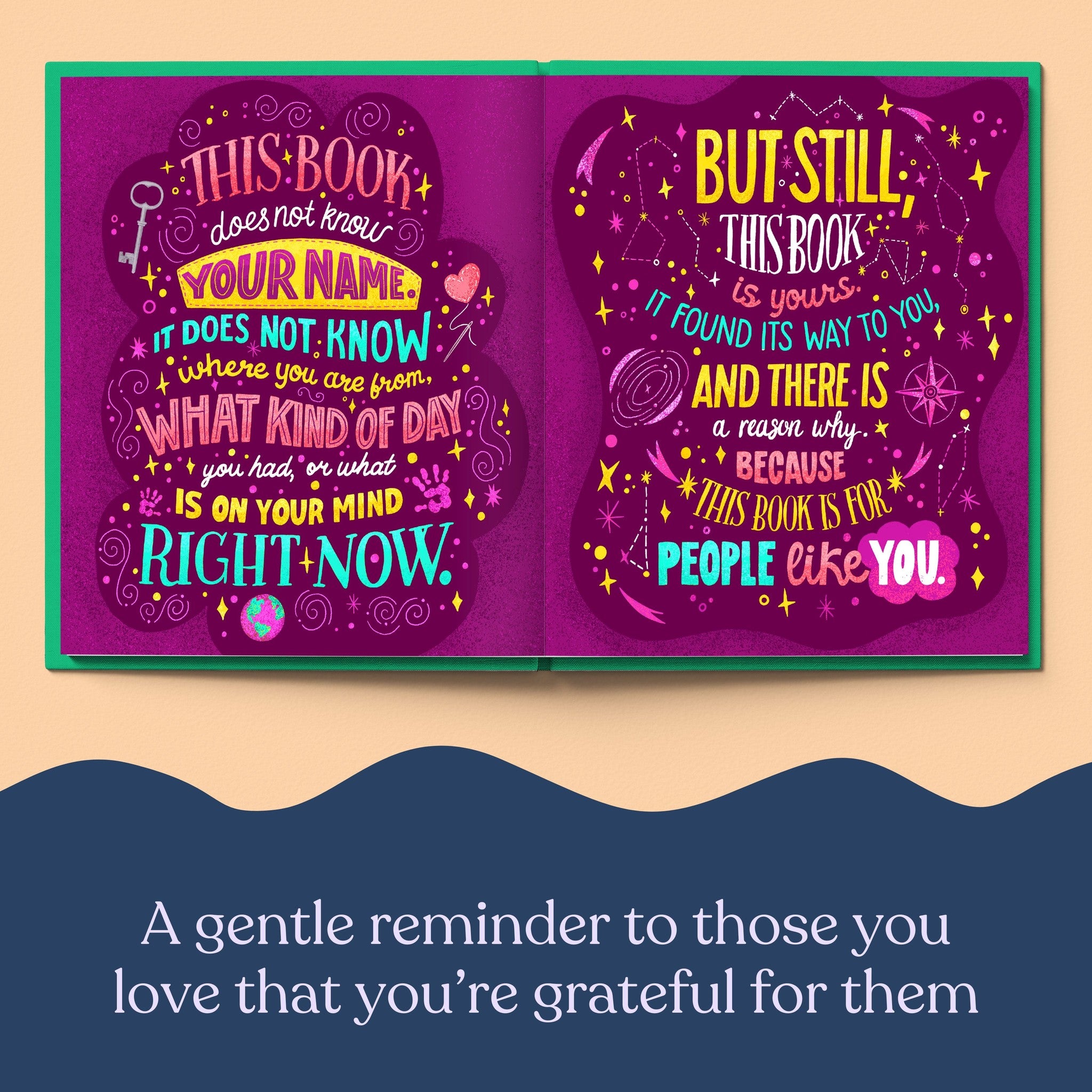 Inside page from This Book is Yours, a personalized keepsake storybook