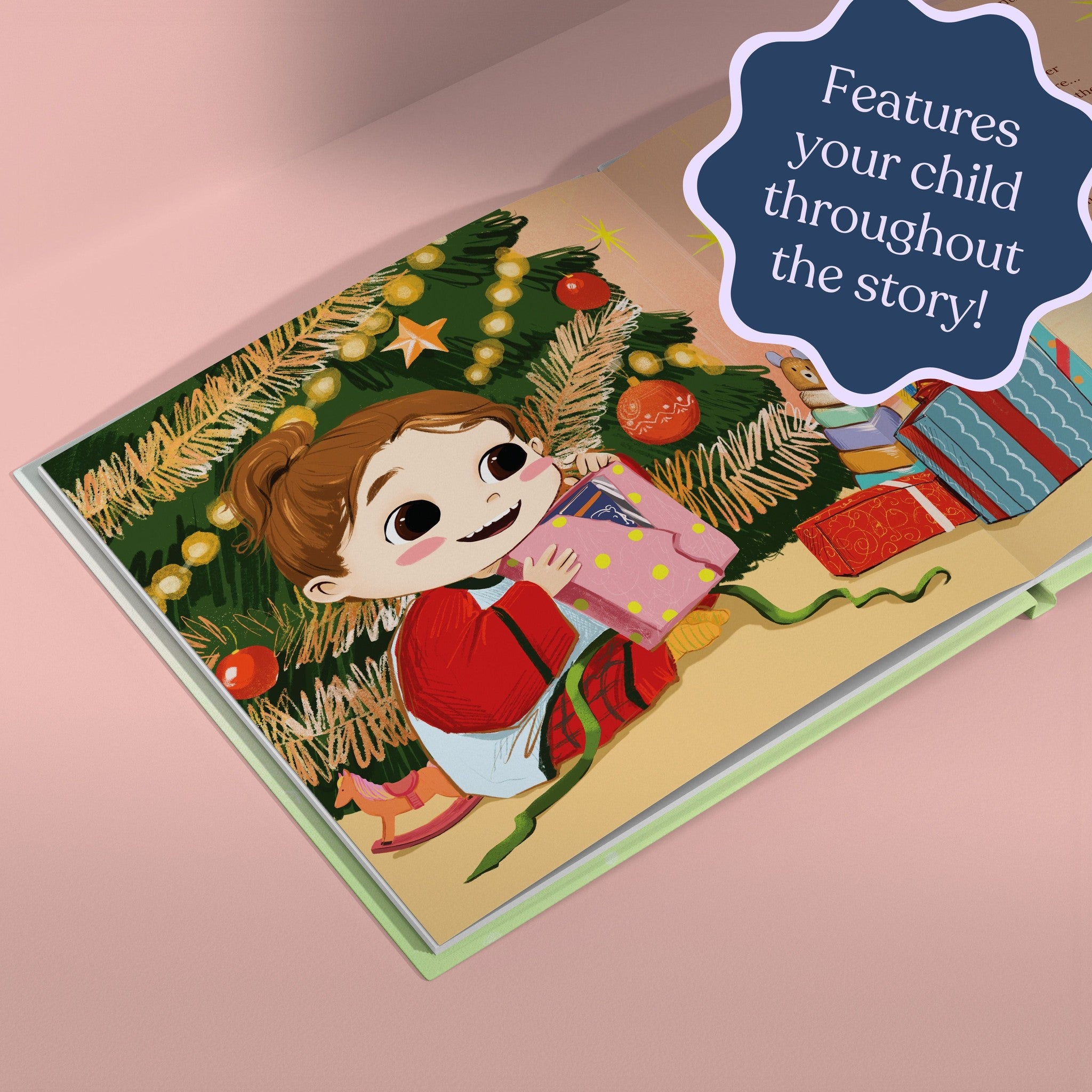 Inside page from My First Christmas with Grandma, a personalized holiday storybook