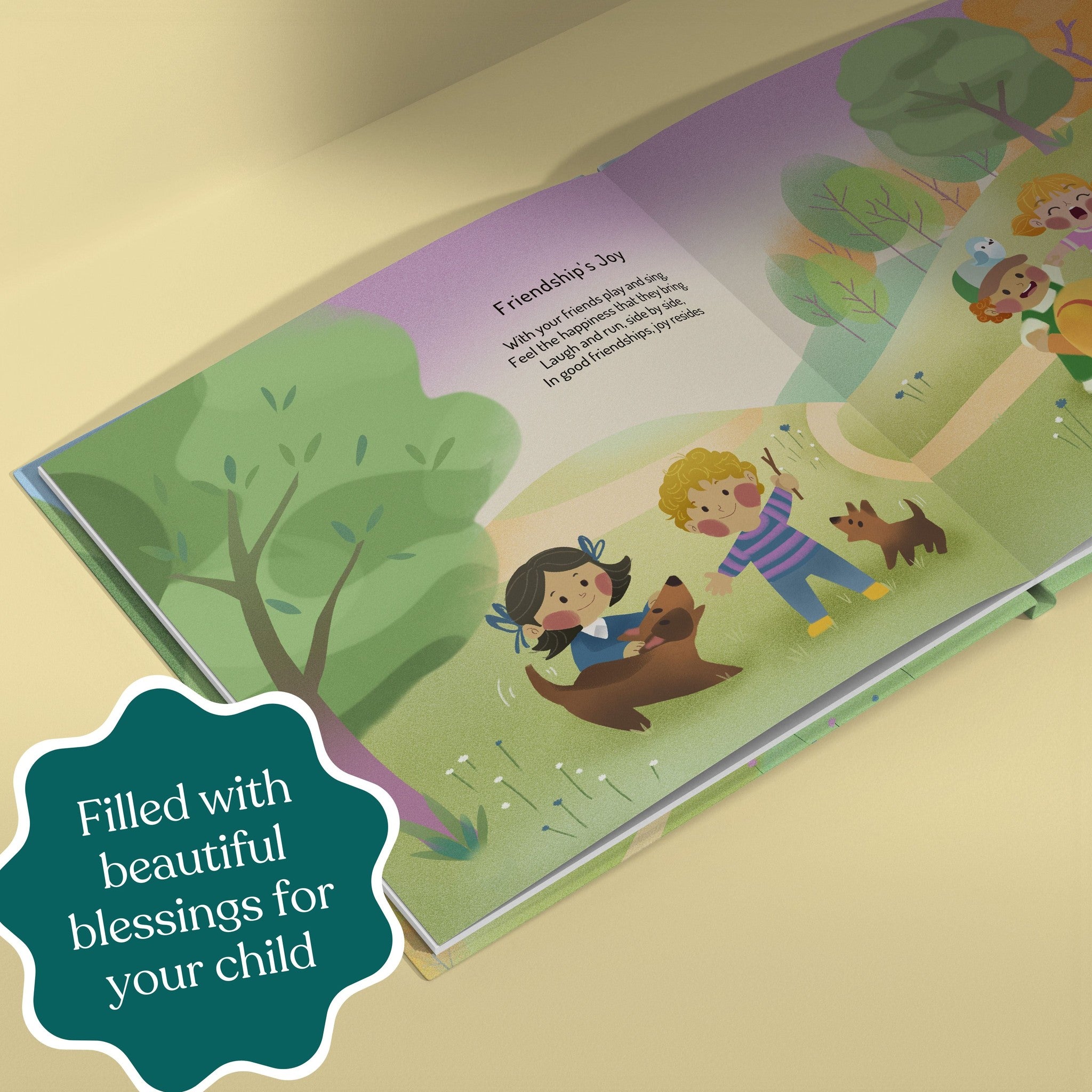 Inside page from Wise Words for You, a personalized bedtime storybook