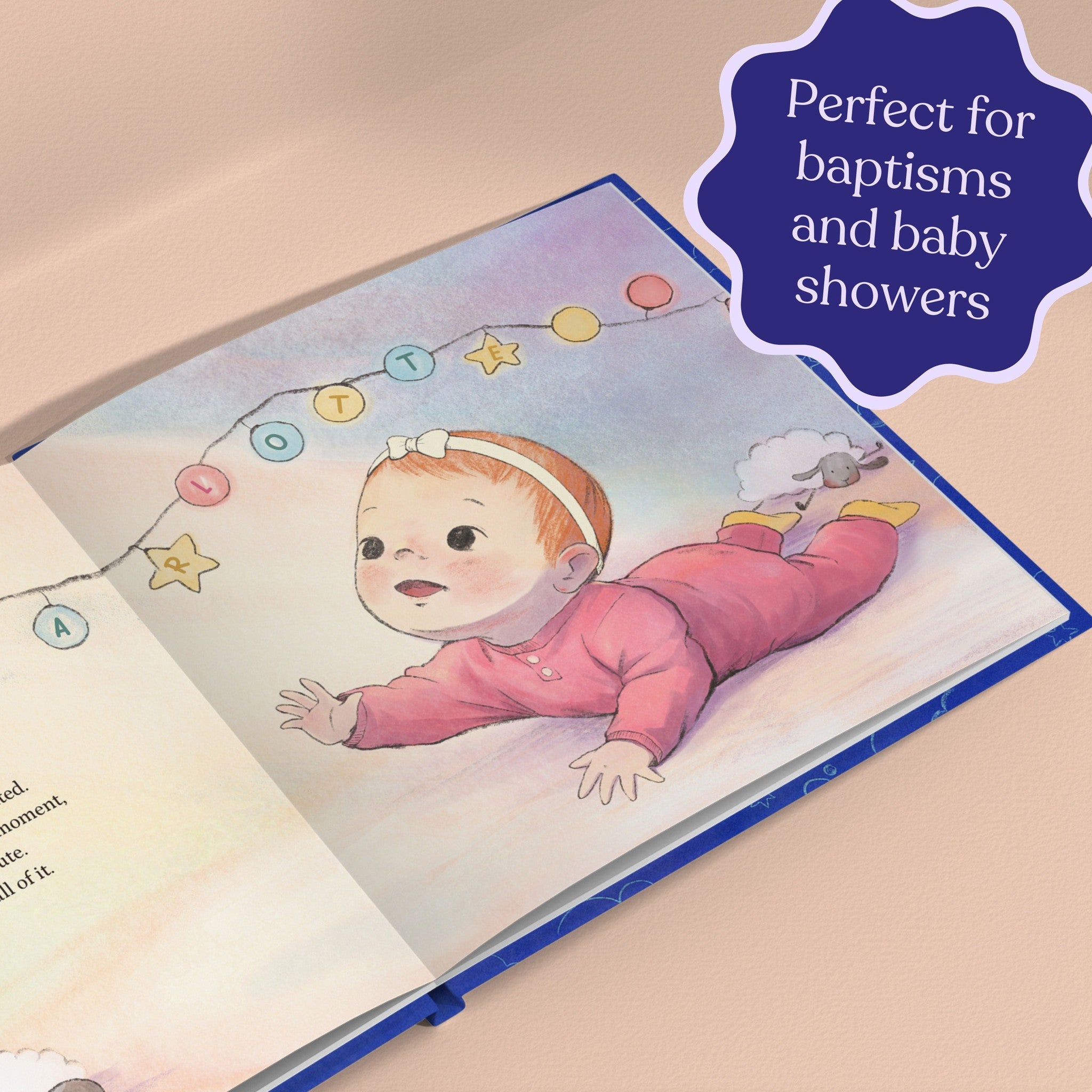 Inside page from God Gave Us You, a personalized faith storybook