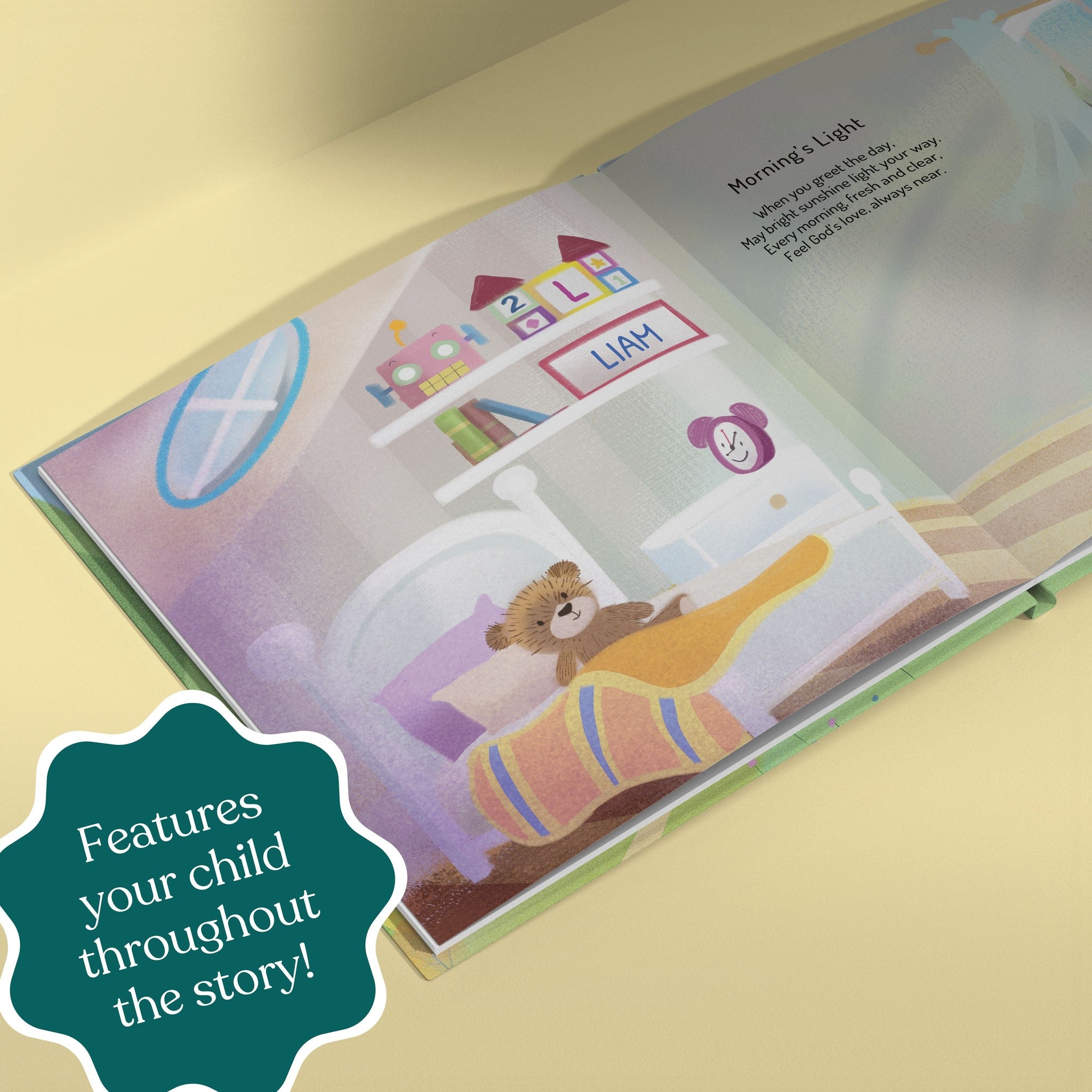 Inside page from Wise Words for You, a personalized bedtime storybook