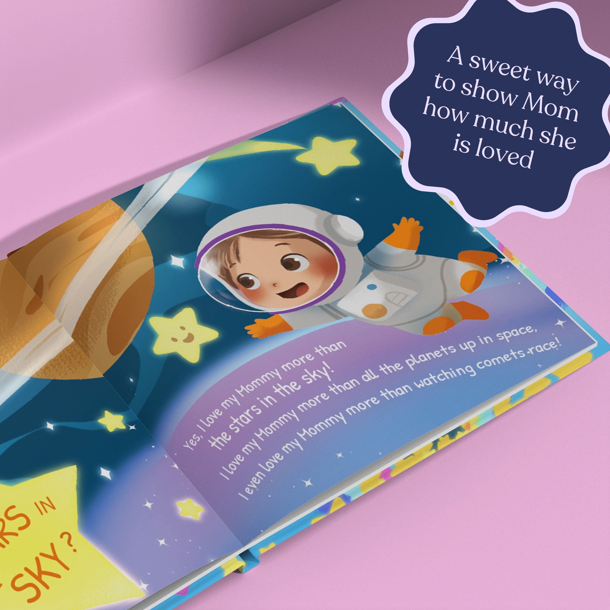 Inside page from How Much I Love Mommy, a personalized keepsake storybook