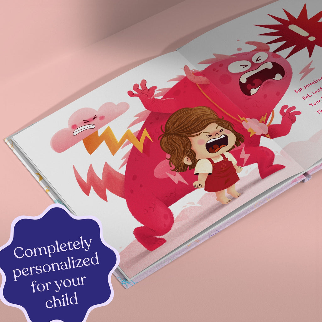 Inside page from Your Big Feelings, a personalized bedtime storybook