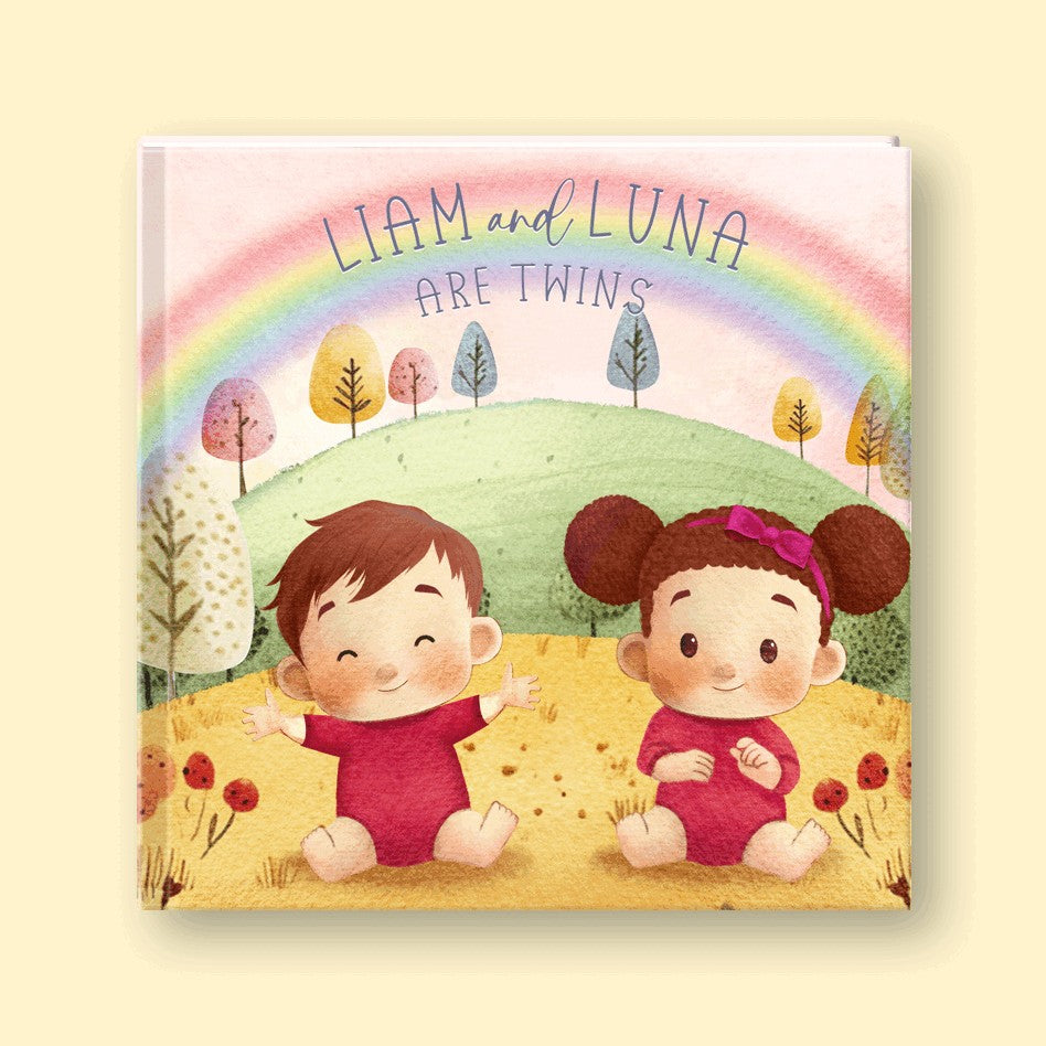 Cover of Are Twins, a personalized milestone keepsake book
