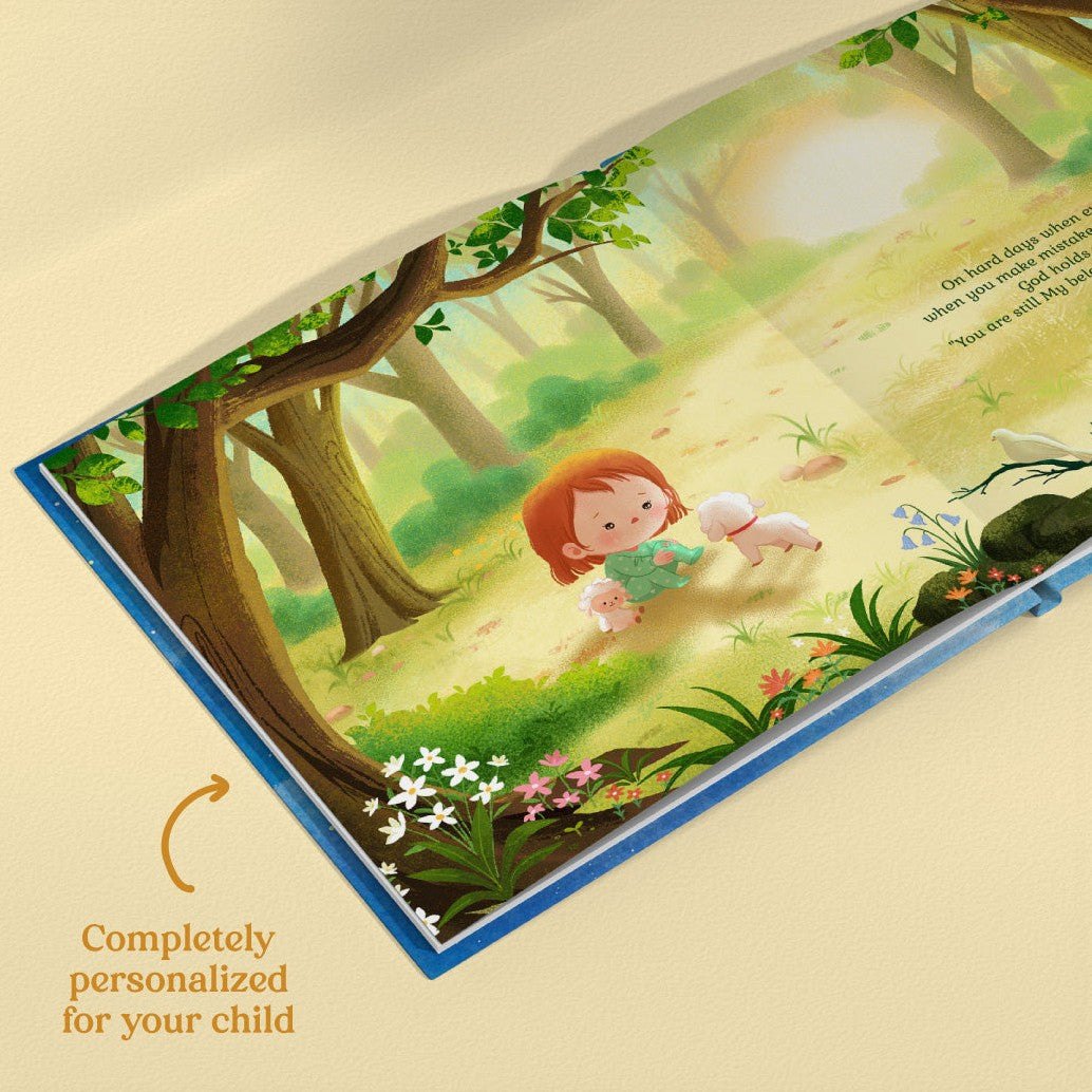 Inside page from Child Of God, a personalized faith storybook
