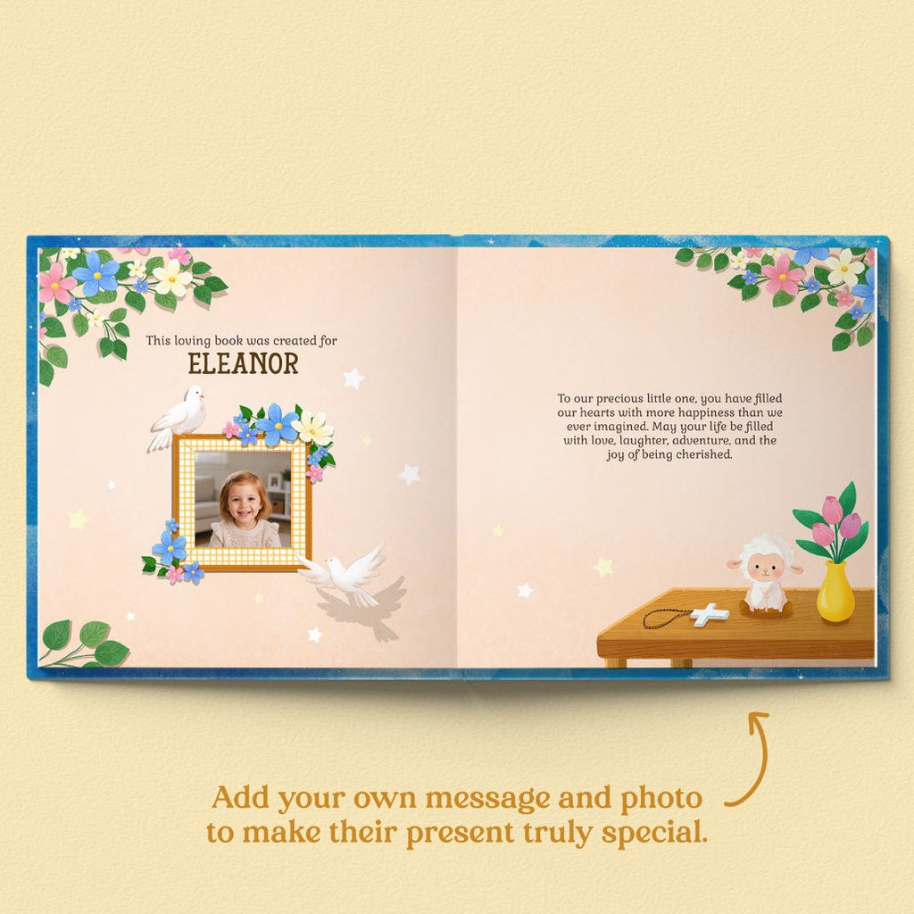 Inside page from Child Of God, a personalized faith storybook